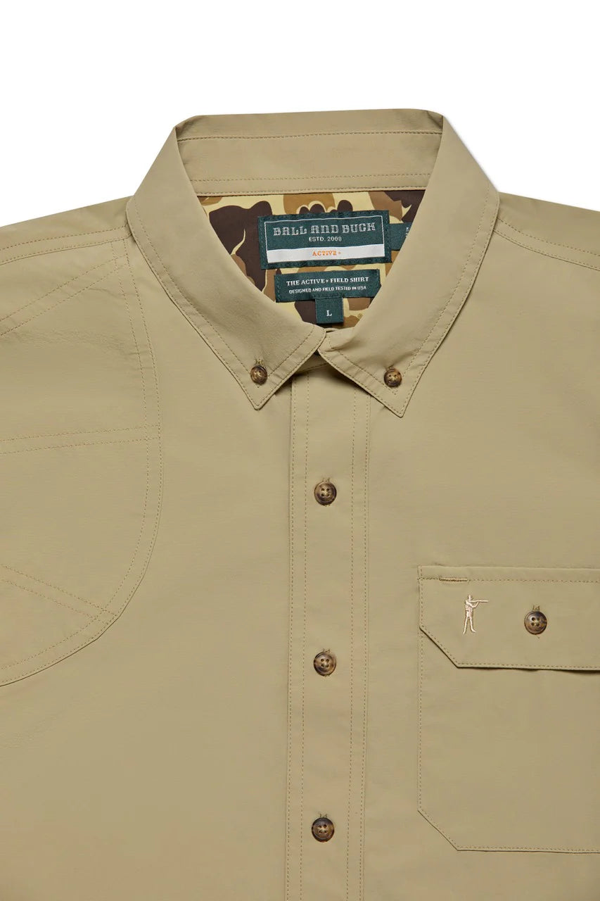 ACTIVE+FIELD SHIRT SS - L.E. & Chalk