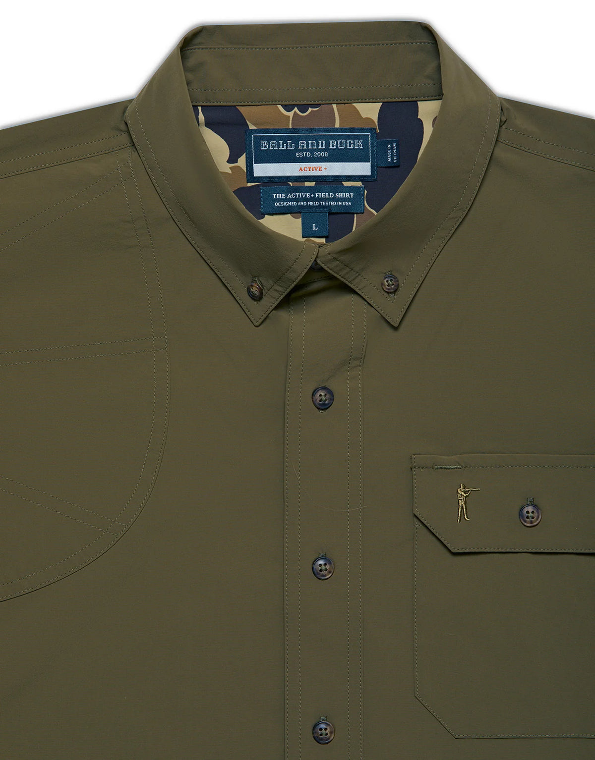 ACTIVE+FIELD SHIRT SS - L.E. & Chalk