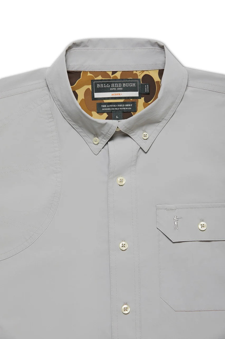 ACTIVE+FIELD SHIRT SS - L.E. & Chalk