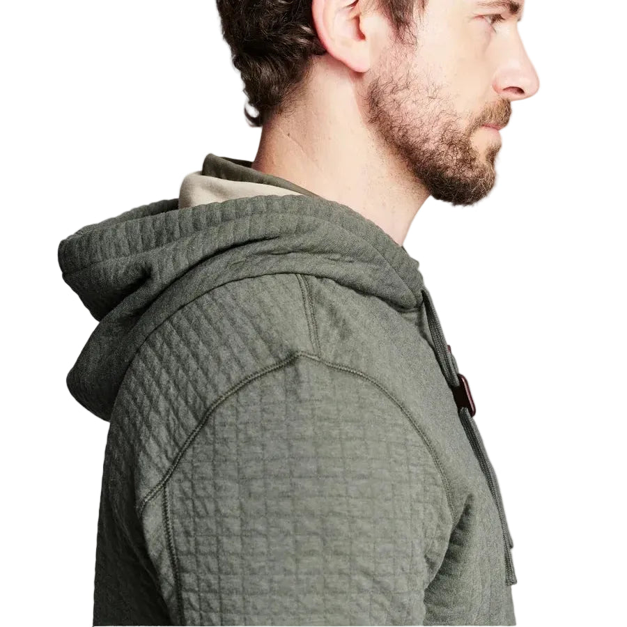 BOX QUILT HOODIE PULLOVER