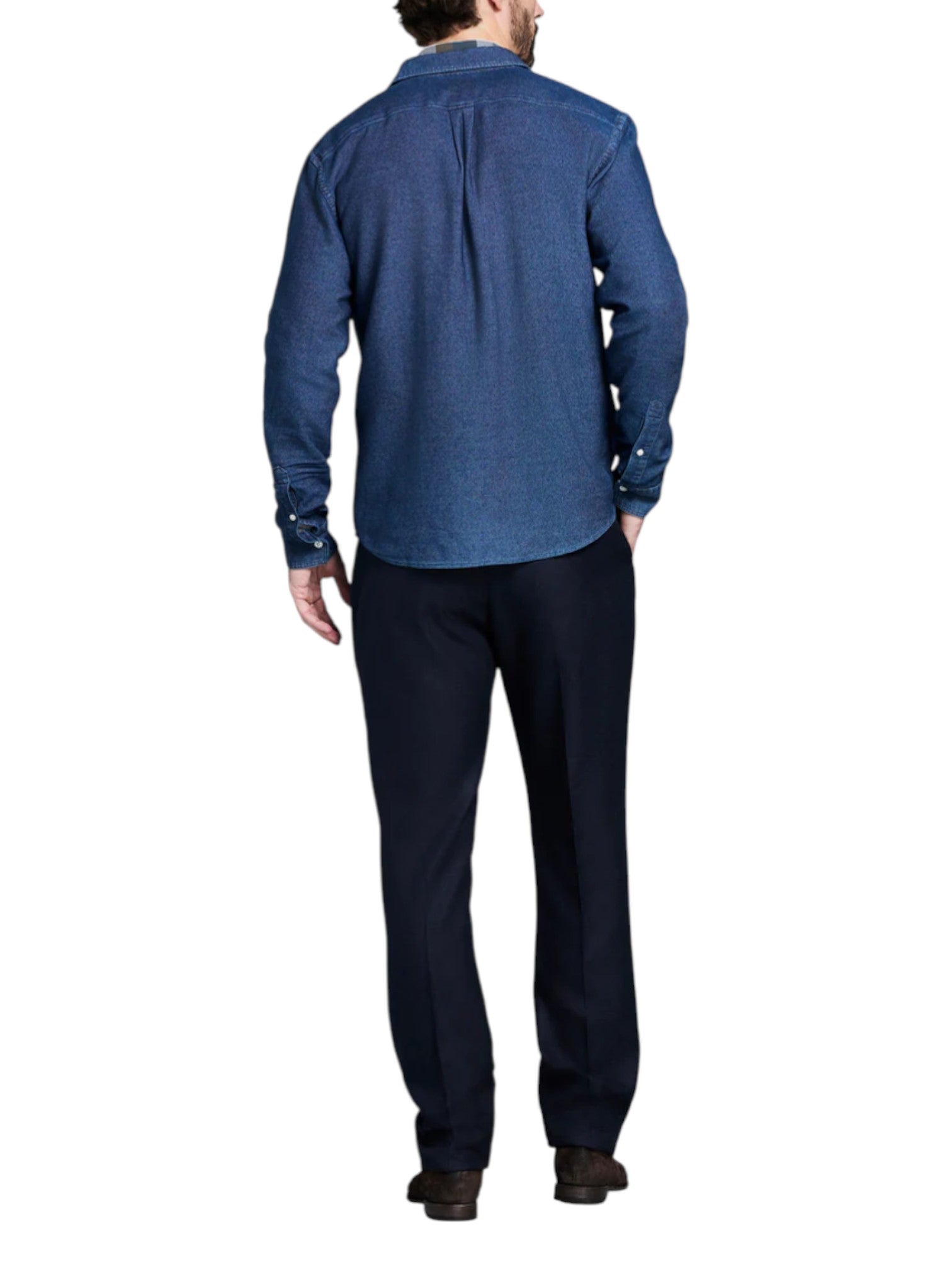 COTTON DOBBY SCOUT SHIRT - L.E. & Chalk