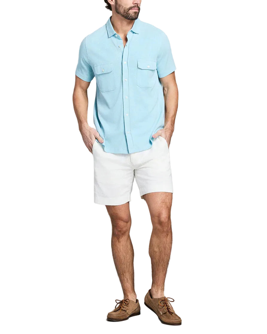 SS HEMP COTTON KNIT SHIRT - L.E. & Chalk