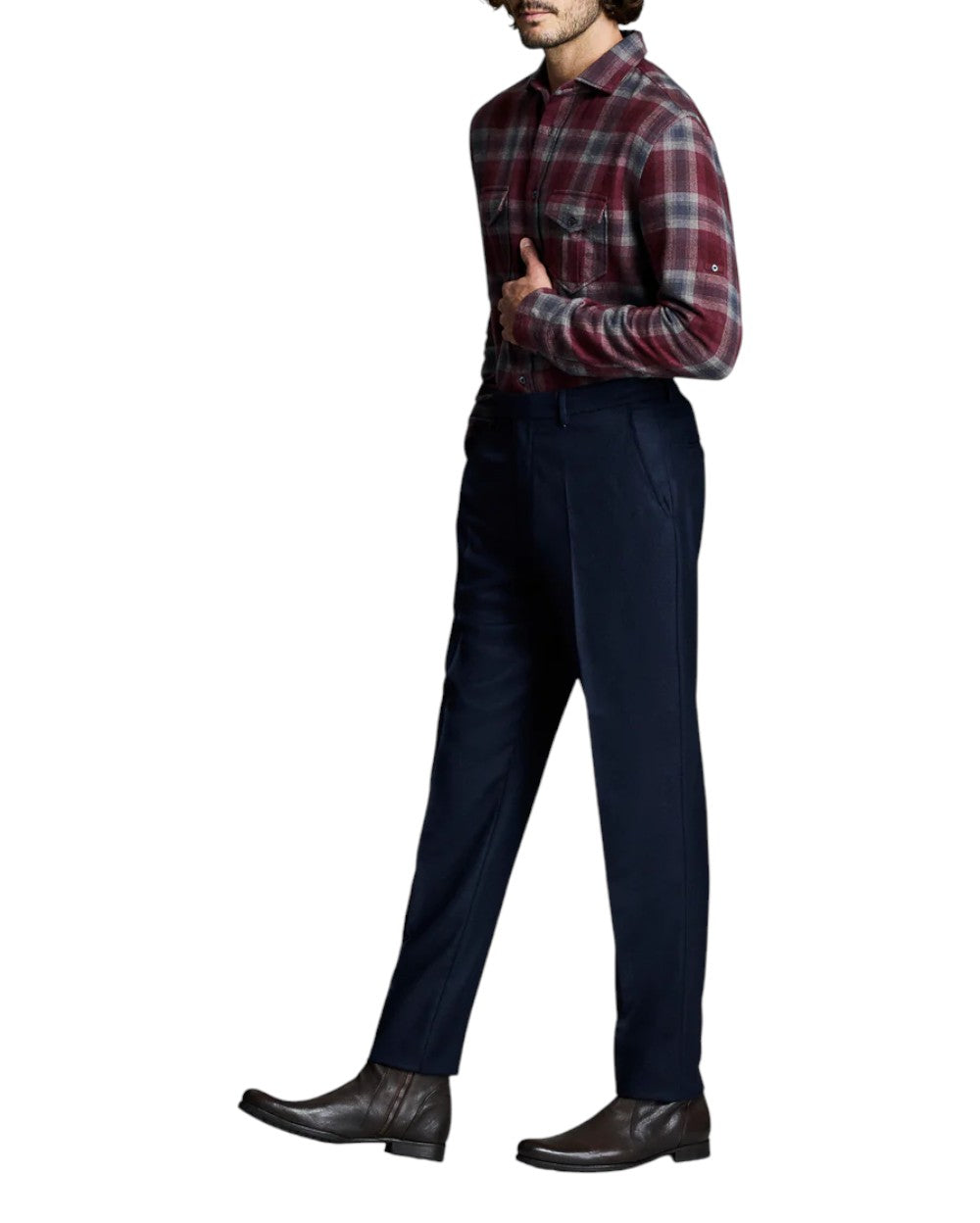 BRUSHED BOLD PLAID SCOUT SHIRT - L.E. & Chalk