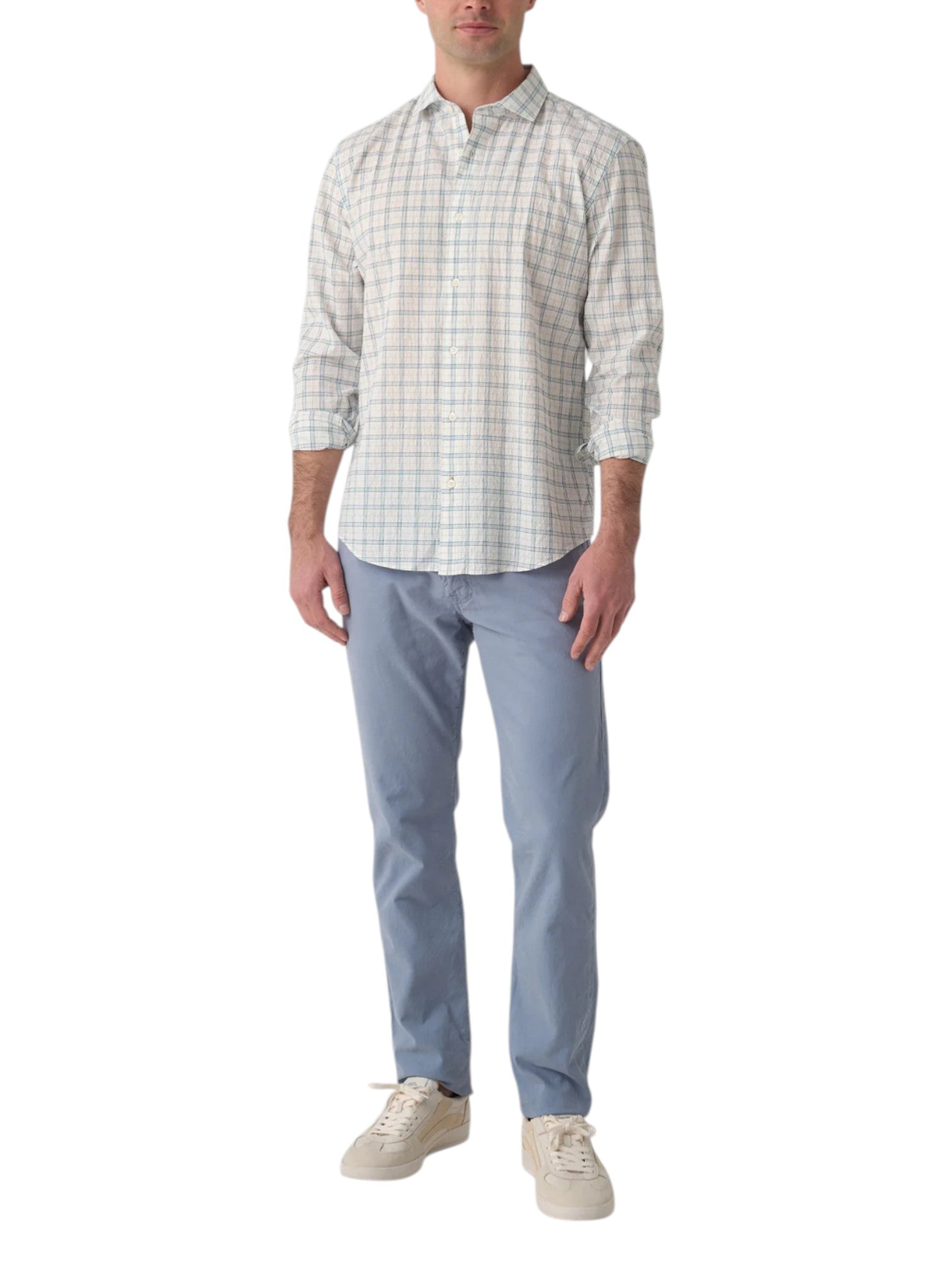 SEERSUCKER PLAID HUTCHESON SPORT SHIRT
