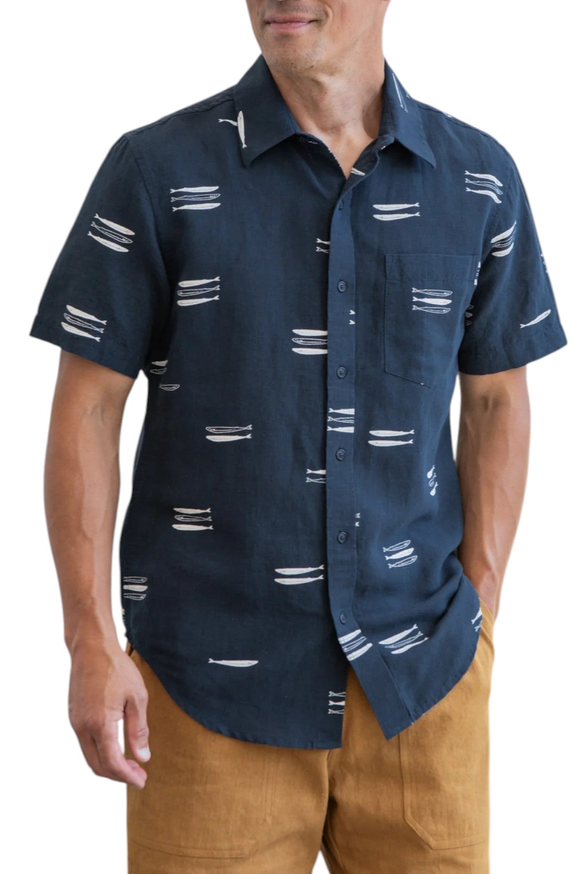 HARBOR SLIM SHIRT - L.E. & Chalk