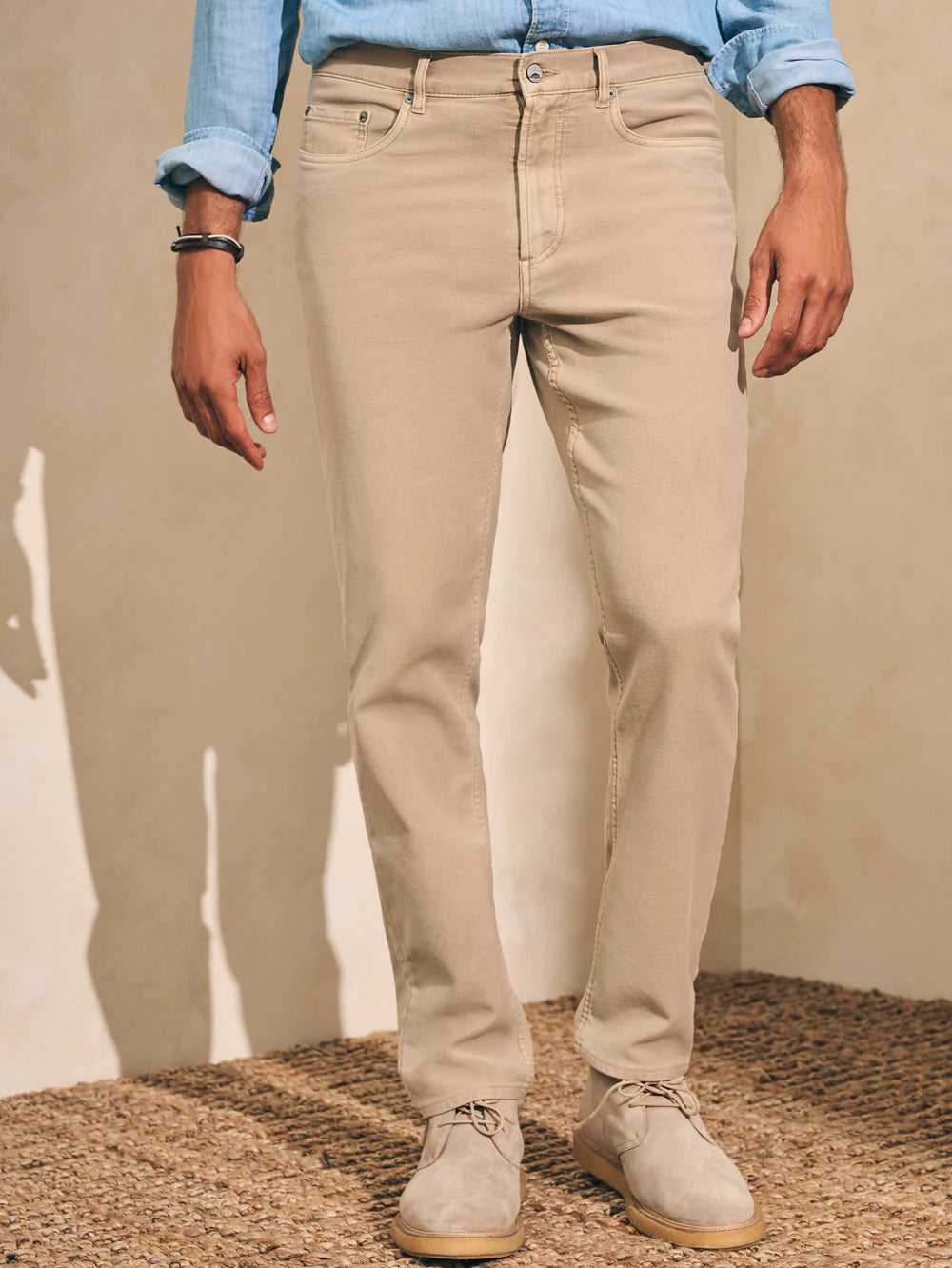 STRETCH TERRY 5 POCKET - L.E. & Chalk