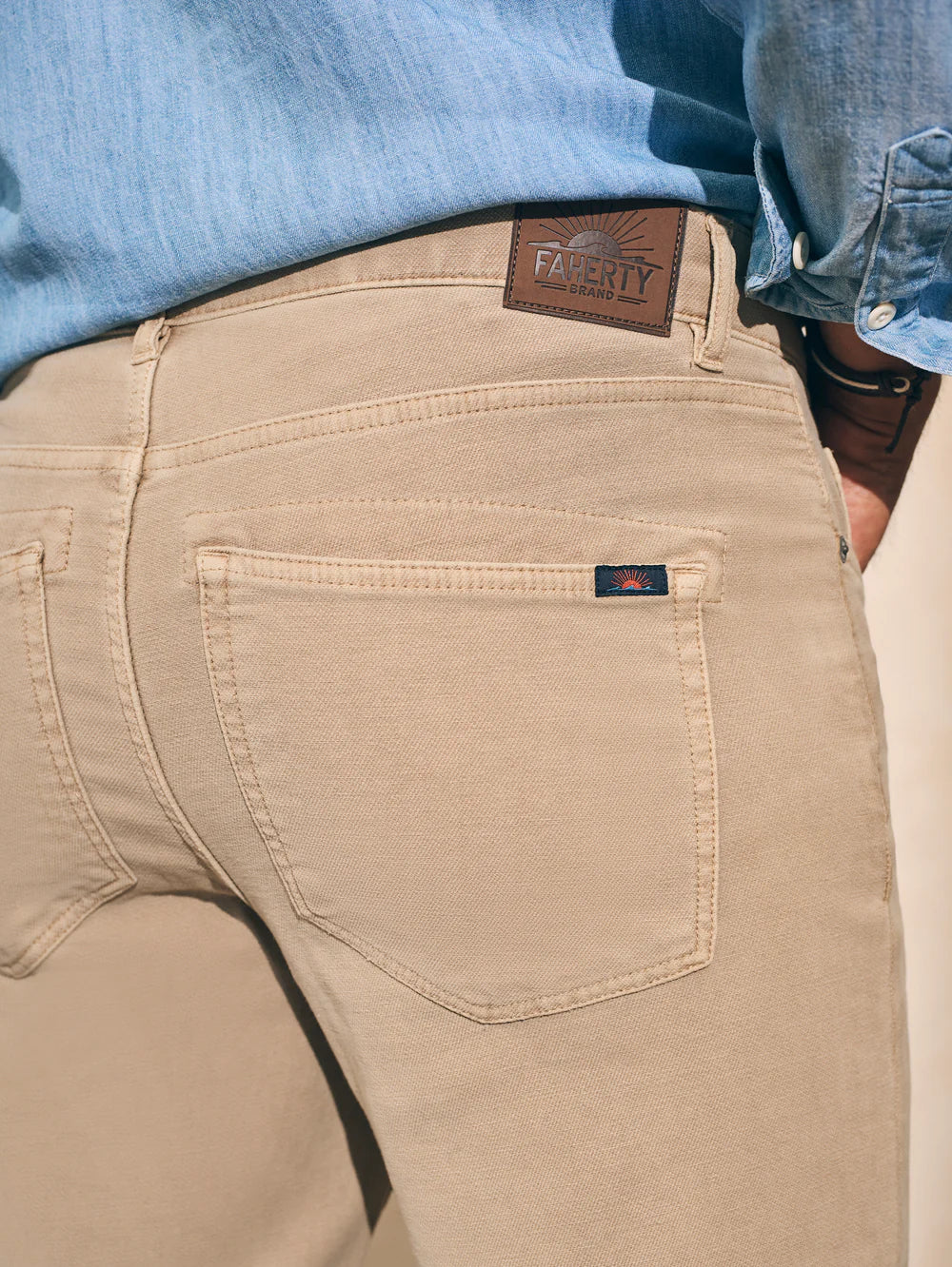 STRETCH TERRY 5 POCKET - L.E. & Chalk