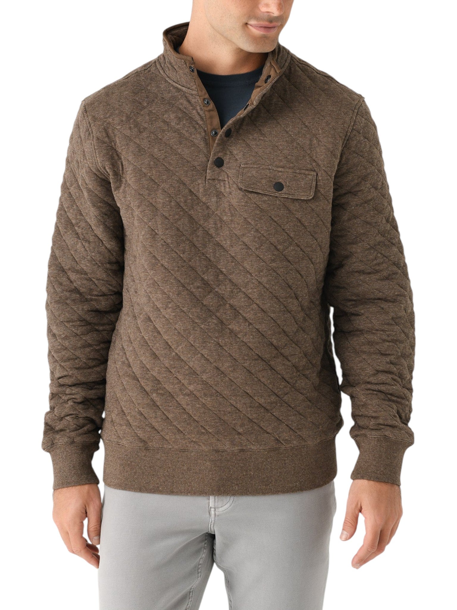 EPIC QUILTED FLEECE PULLOVER