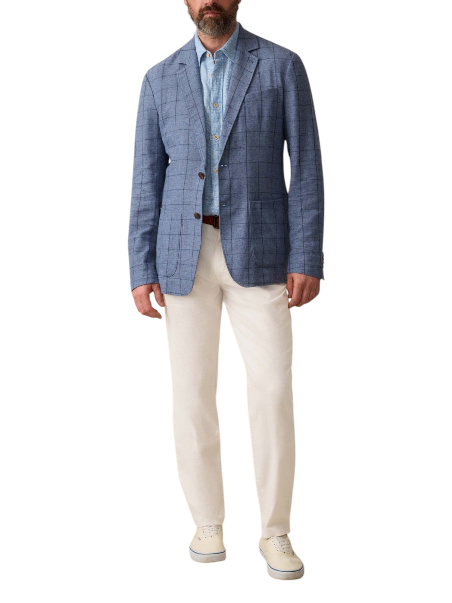 MOVEMENT LINEN 5 POCKET PANT - L.E. & Chalk