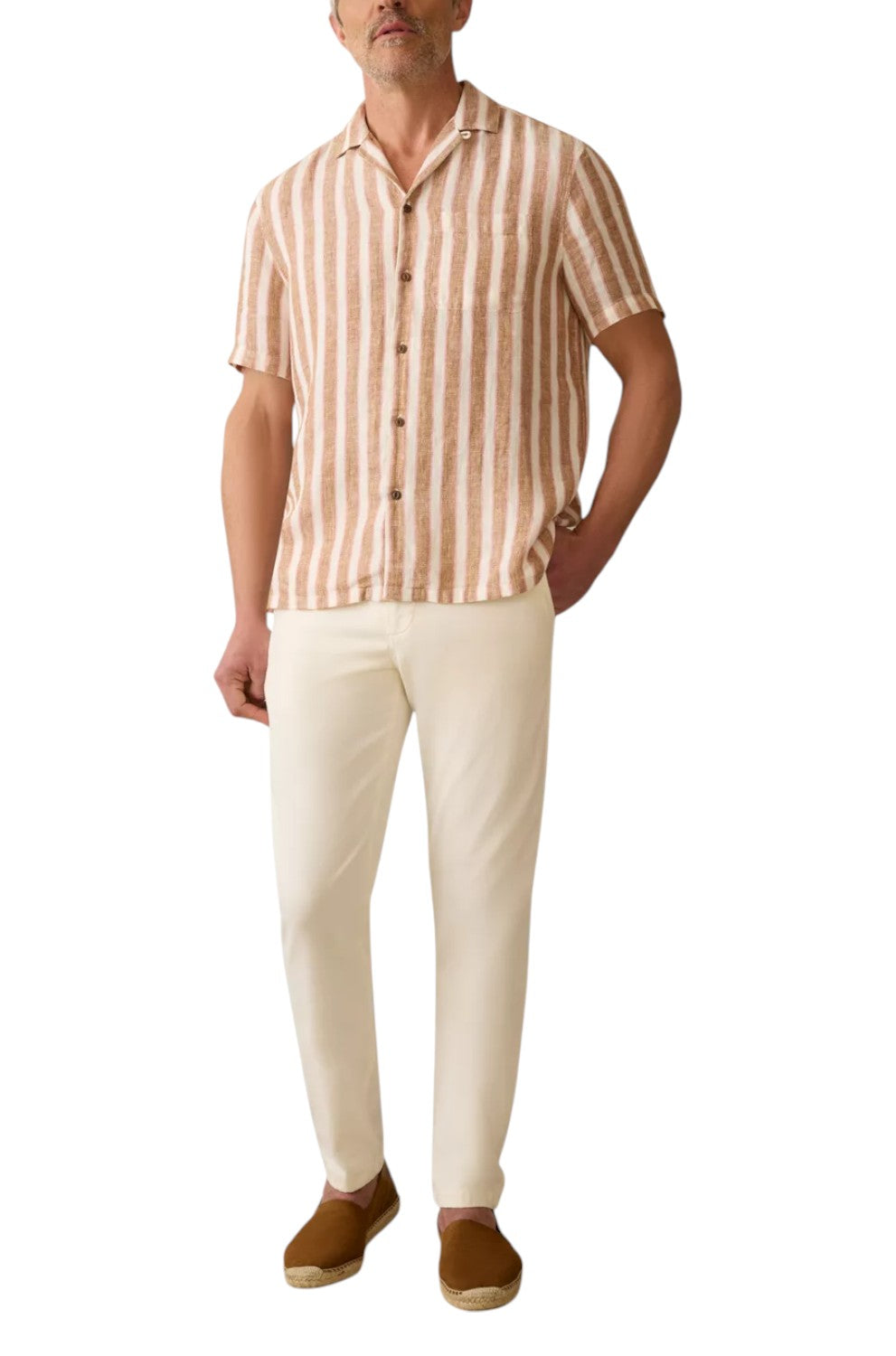PALMA LINEN CAMP SHIRT SS