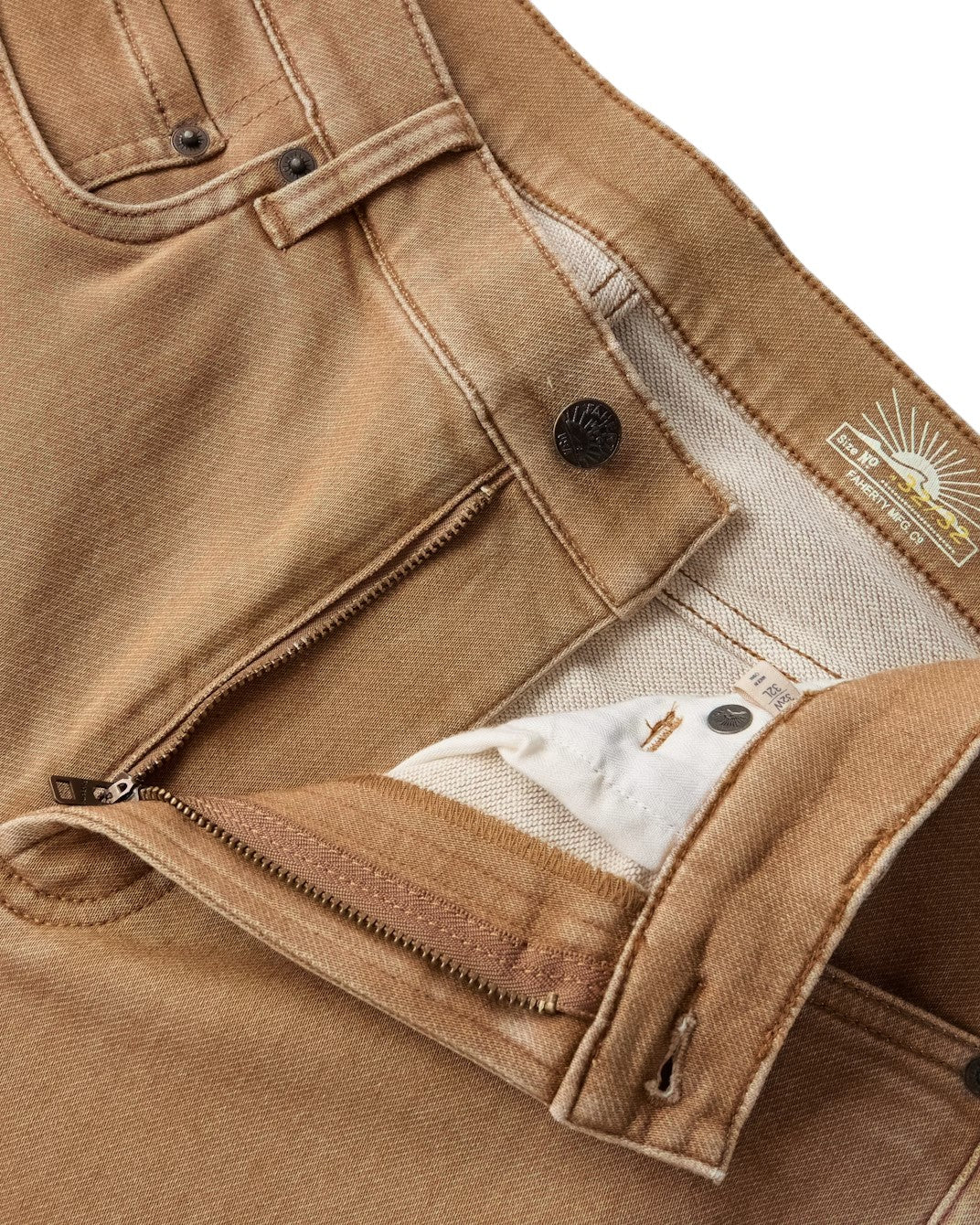 STRETCH TERRY 5 POCKET PANT - L.E. & Chalk