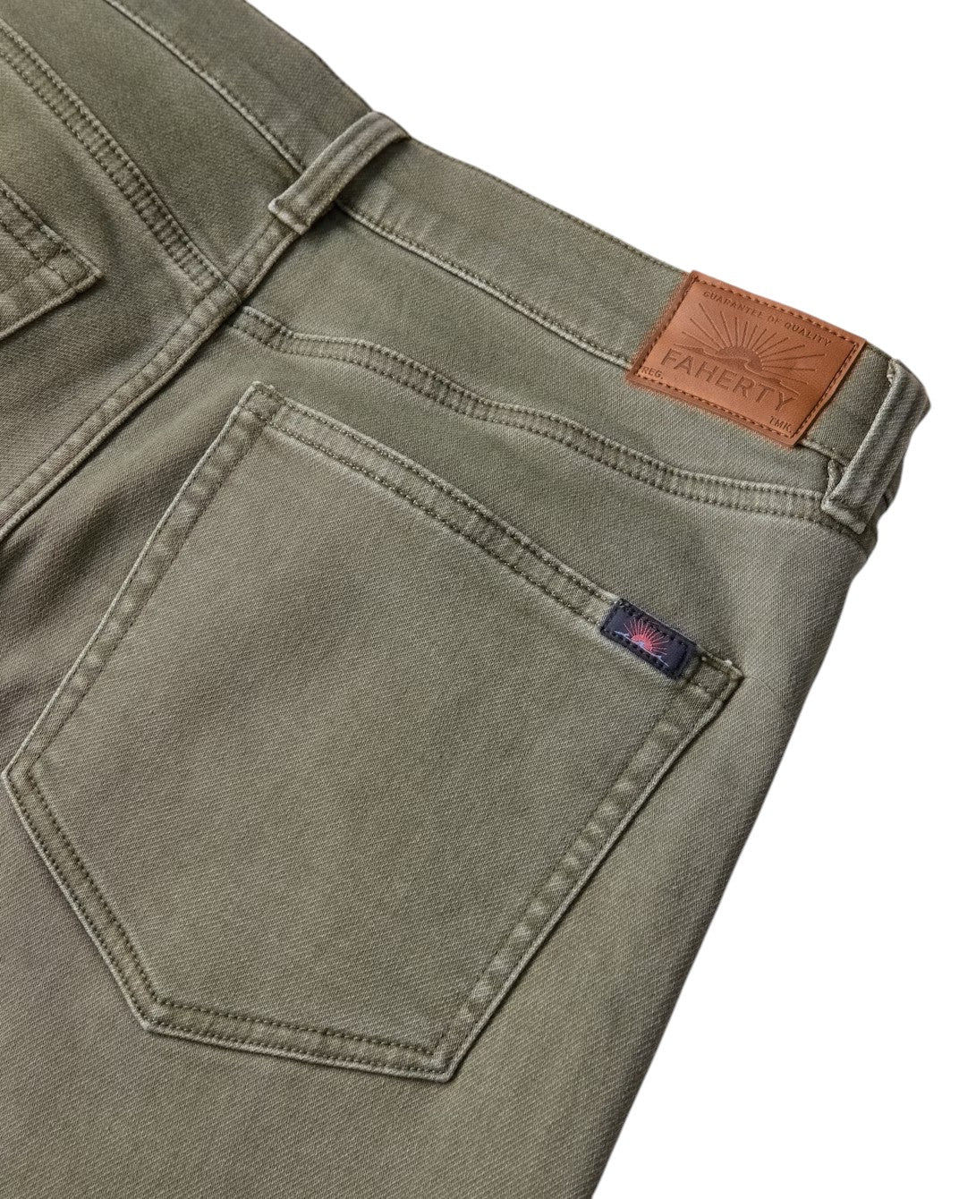 STRETCH TERRY 5 POCKET PANT - L.E. & Chalk