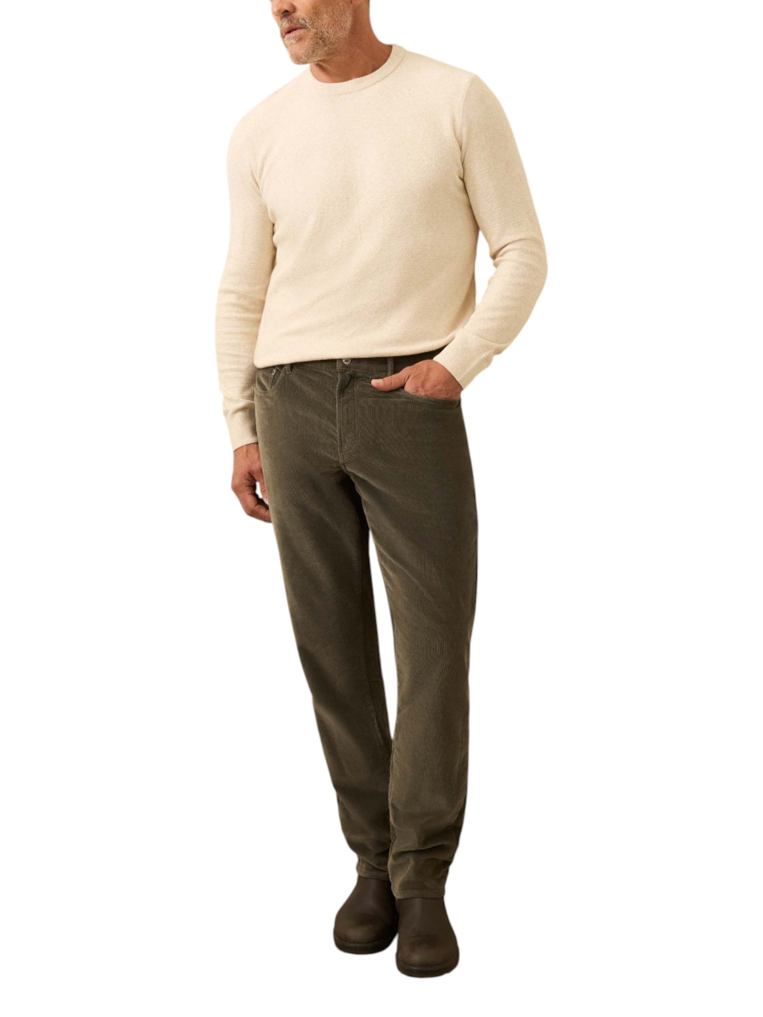 STRETCH TERRY CORDUROY 5 POCKET