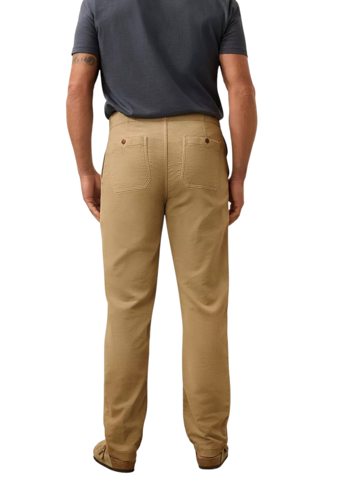 STRETCH TERRY CORDUROY UTILITY PANT - L.E. & Chalk