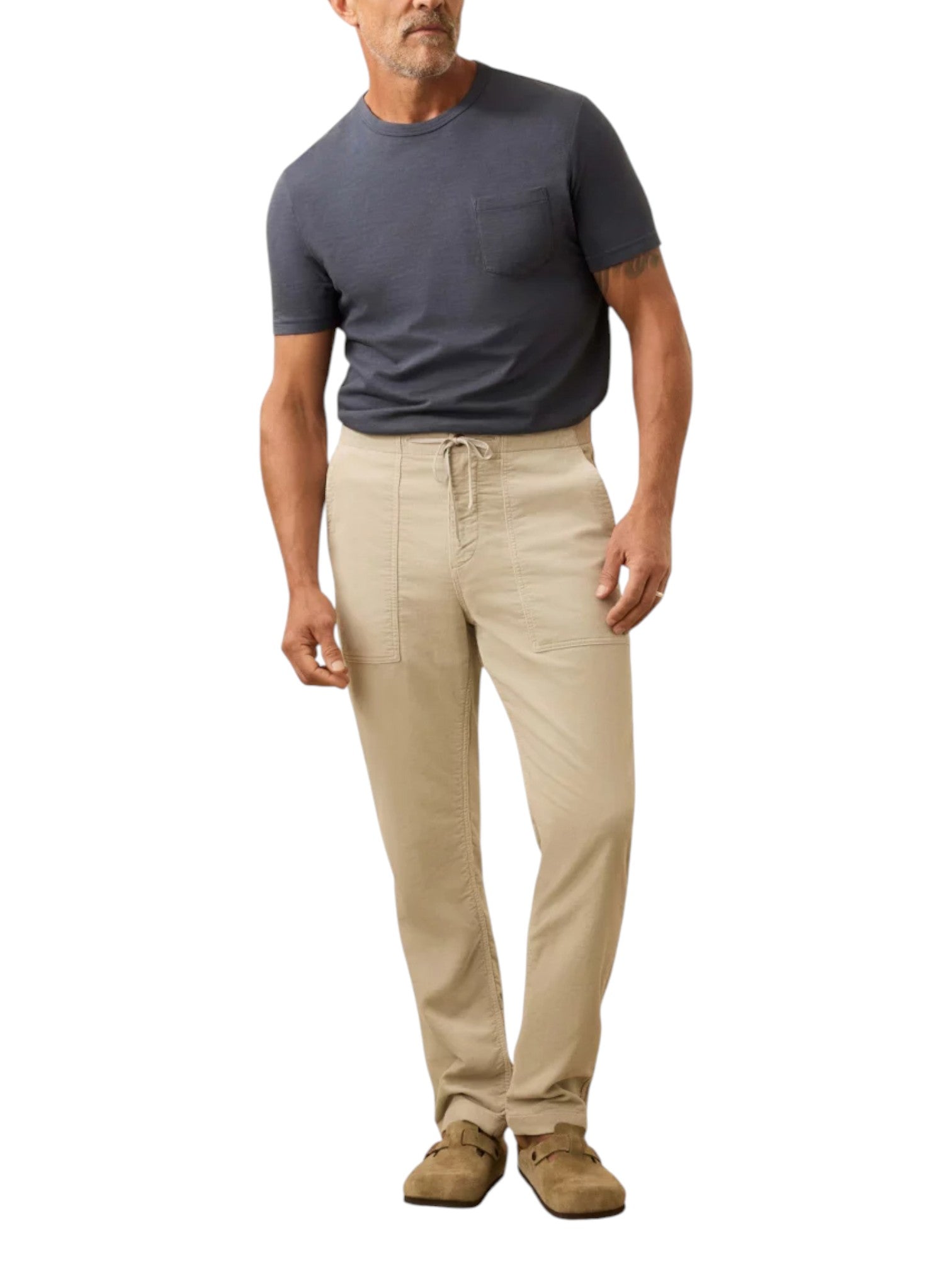 STRETCH TERRY CORDUROY UTILITY PANT