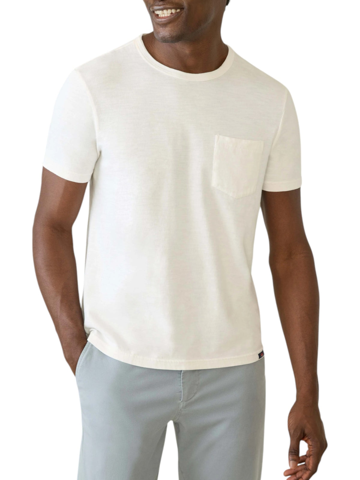 SUNWASHED POCKET TEE - L.E. & Chalk