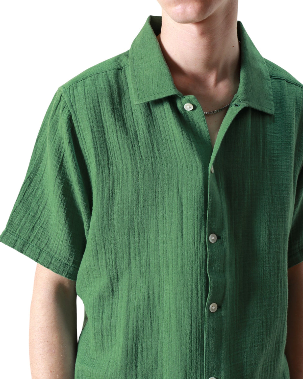 BUSEY DOUBLE CLOTH SHIRT - L.E. & Chalk