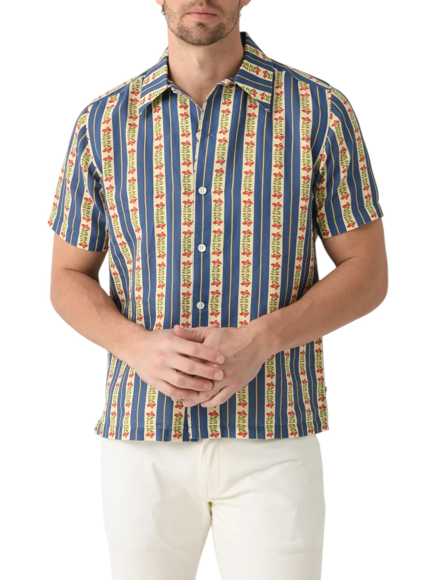BUSEY FLORAL STRIPE SHIRT