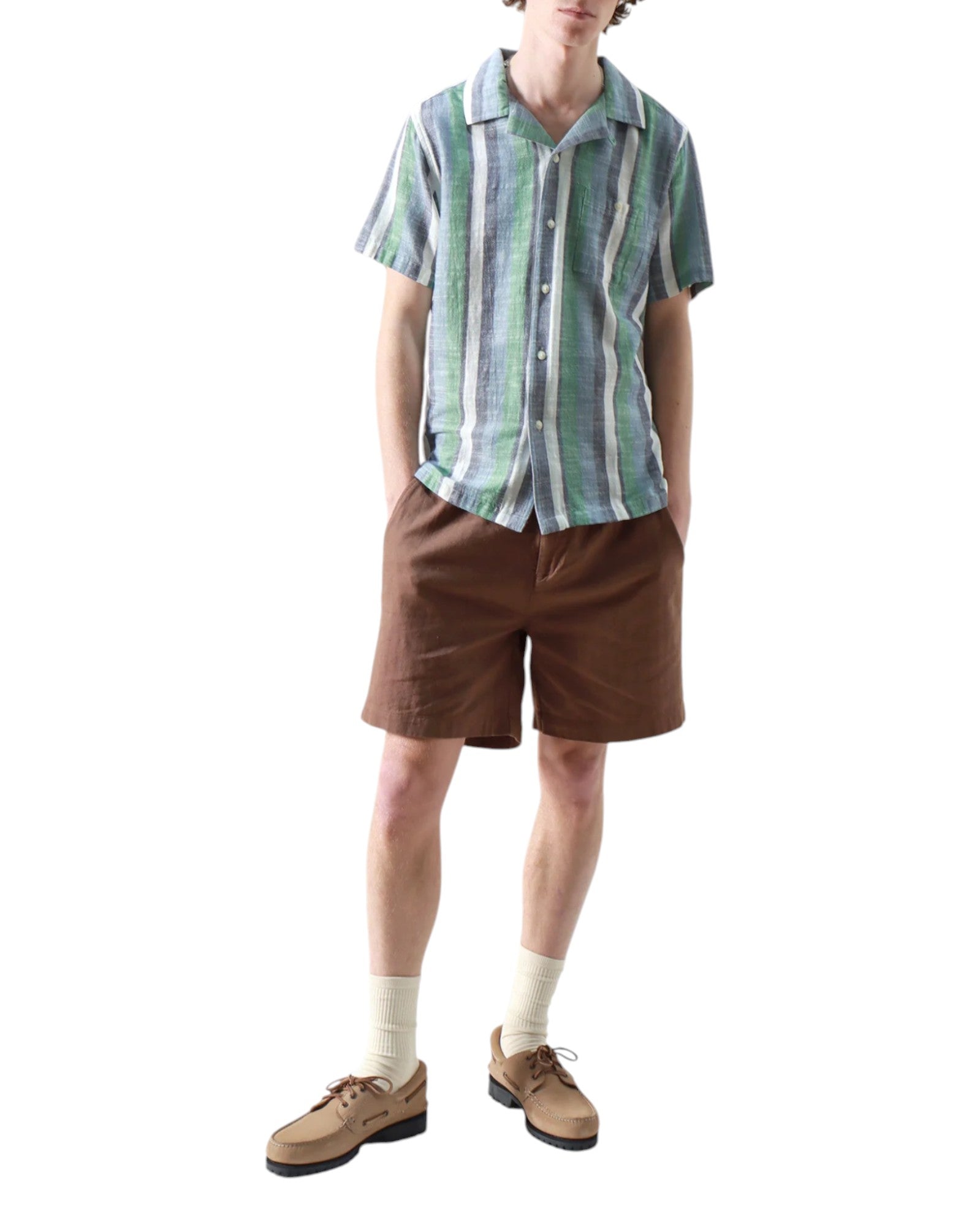 SELLECK SS SLUB STRIPE