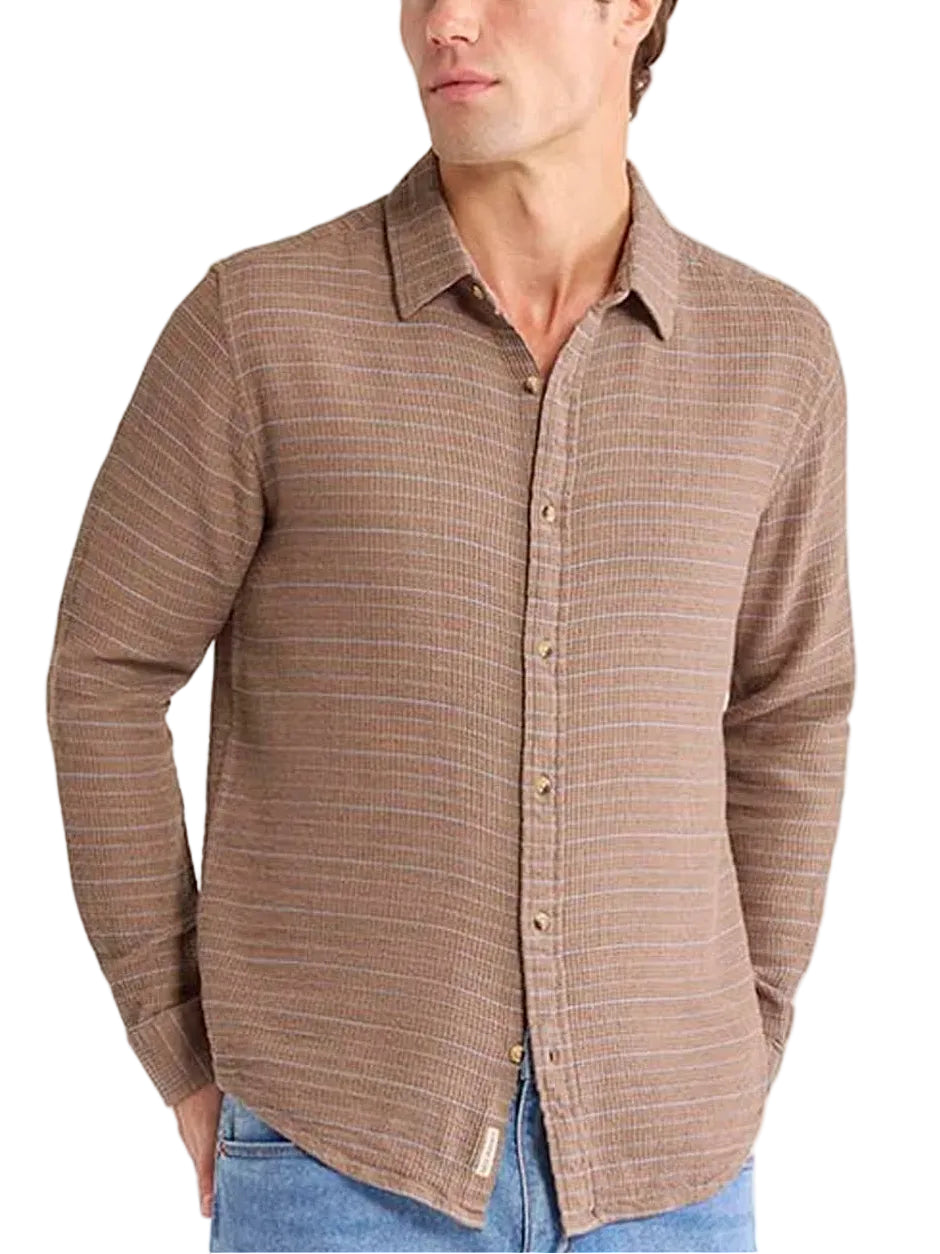 OASIS LONG SLEEVE BUTTON UP - L.E. & Chalk