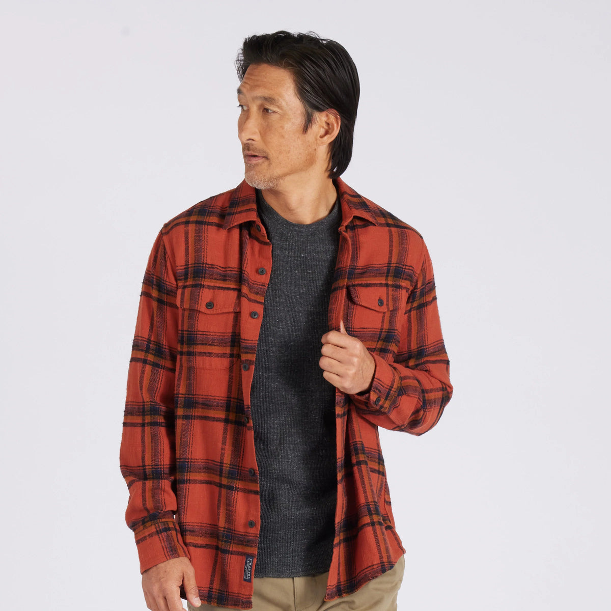 VINTAGE SLUB TWILL SHIRT - L.E. & Chalk