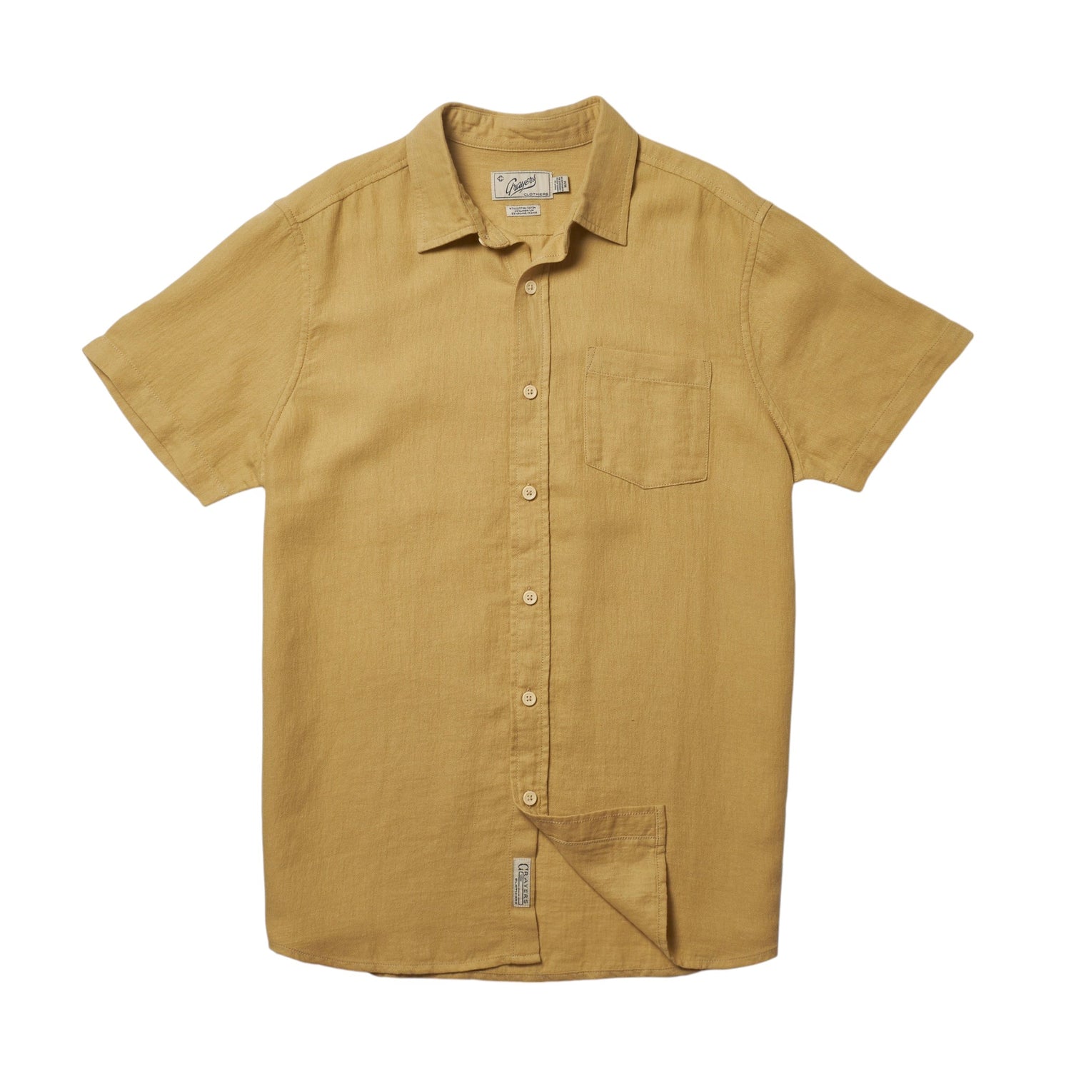 AMALFI TEXTURED HEMP LINEN SS SHIRT