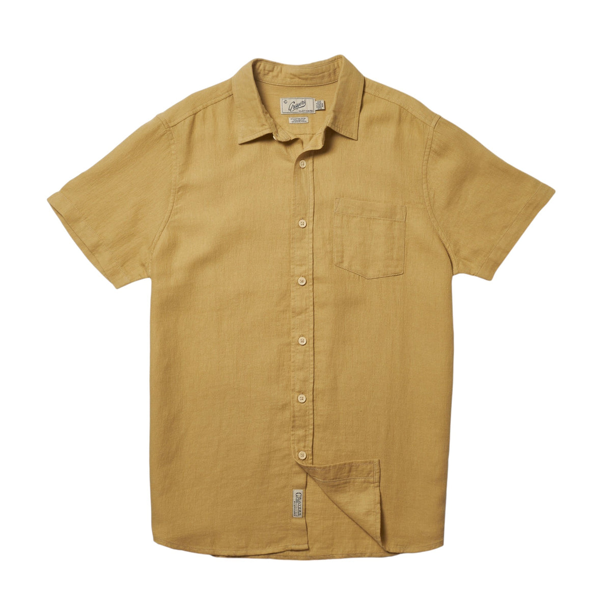 AMALFI TEXTURED HEMP LINEN SS SHIRT - L.E. & Chalk