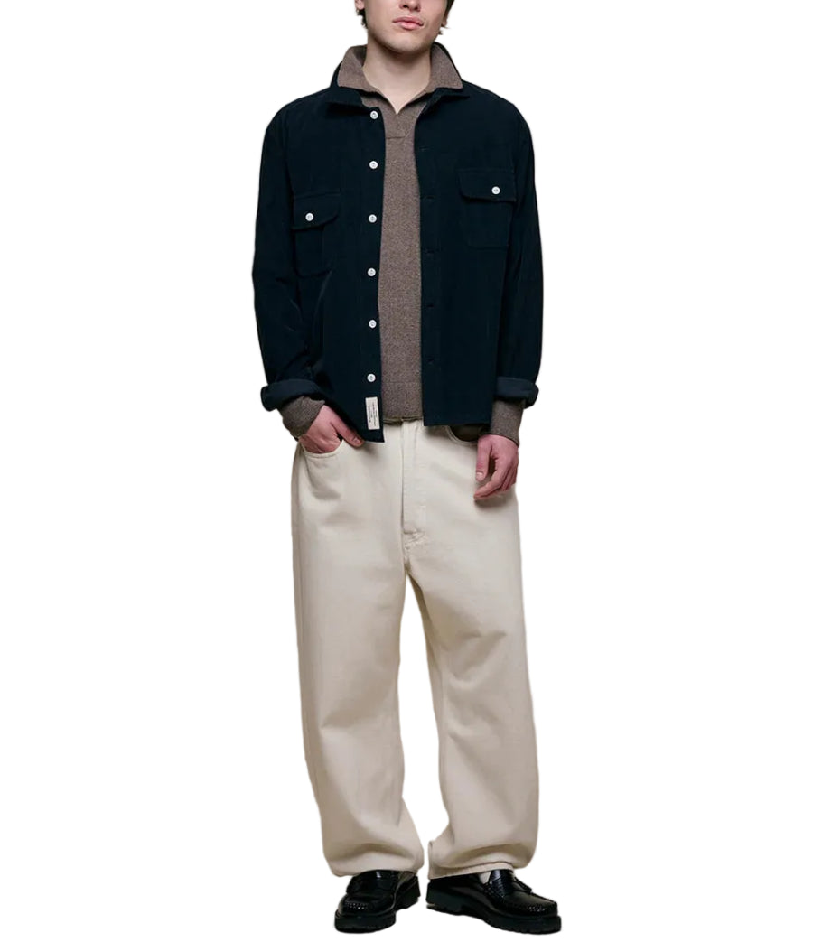 MERINO WOOL CASHMERE KNITTED POLO - L.E. & Chalk