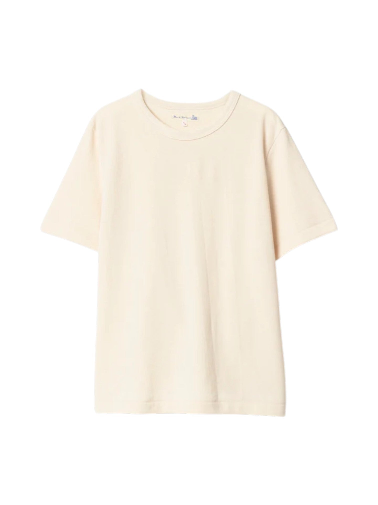 214PK Loopwheeled Relaxed Fit Pikée T-Shirt - L.E. & Chalk