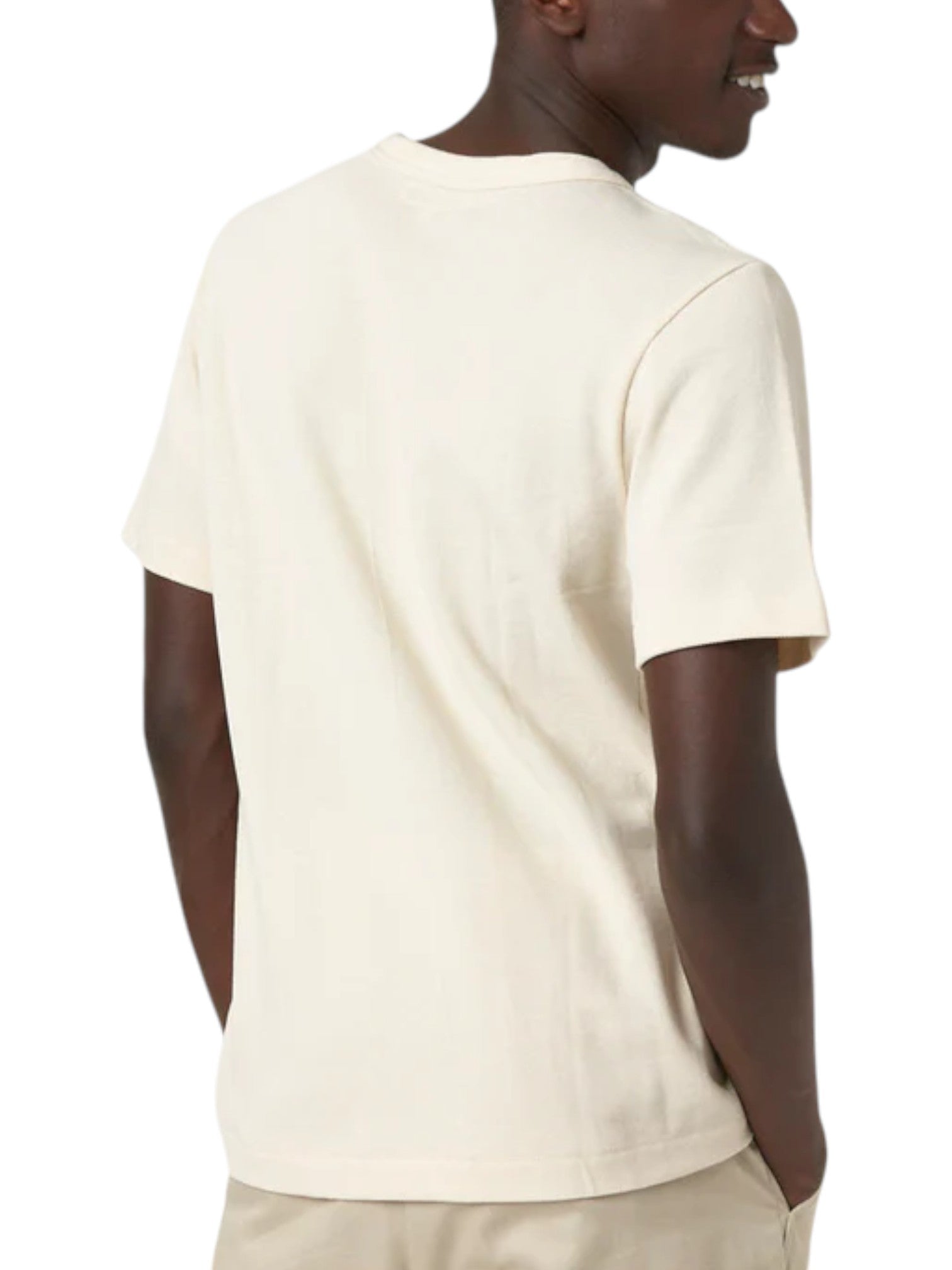 214PK Loopwheeled Relaxed Fit Pikée T-Shirt - L.E. & Chalk
