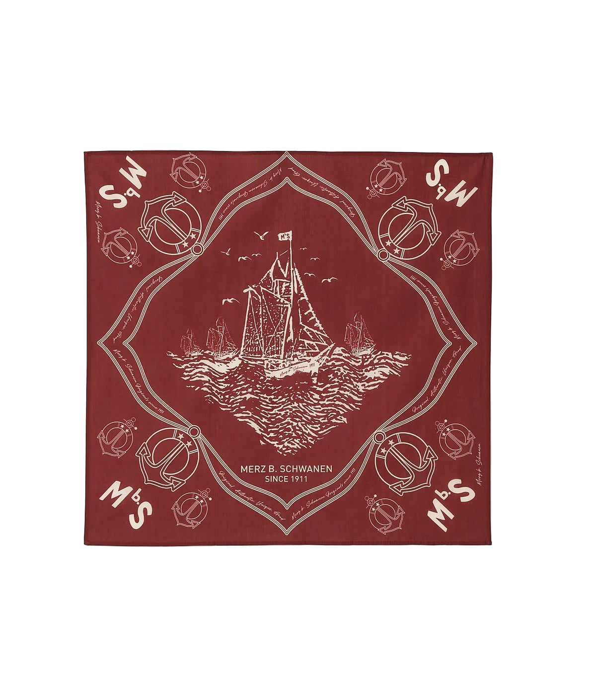 MBS LOGO LIGHTWEIGHT COTTON POPLIN BANDANA - L.E. & Chalk