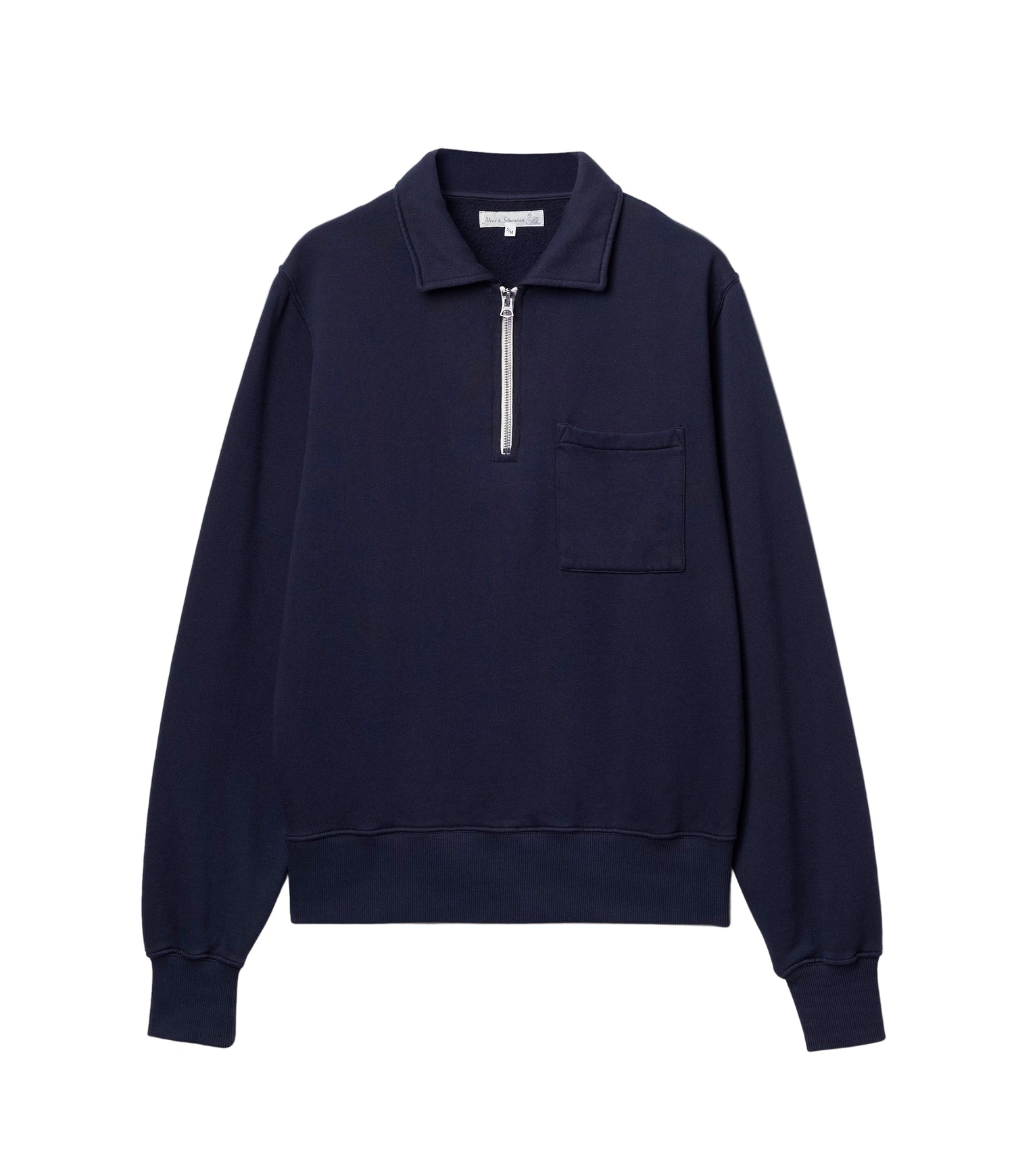 ZIP COLLAR SWEATSHIRT