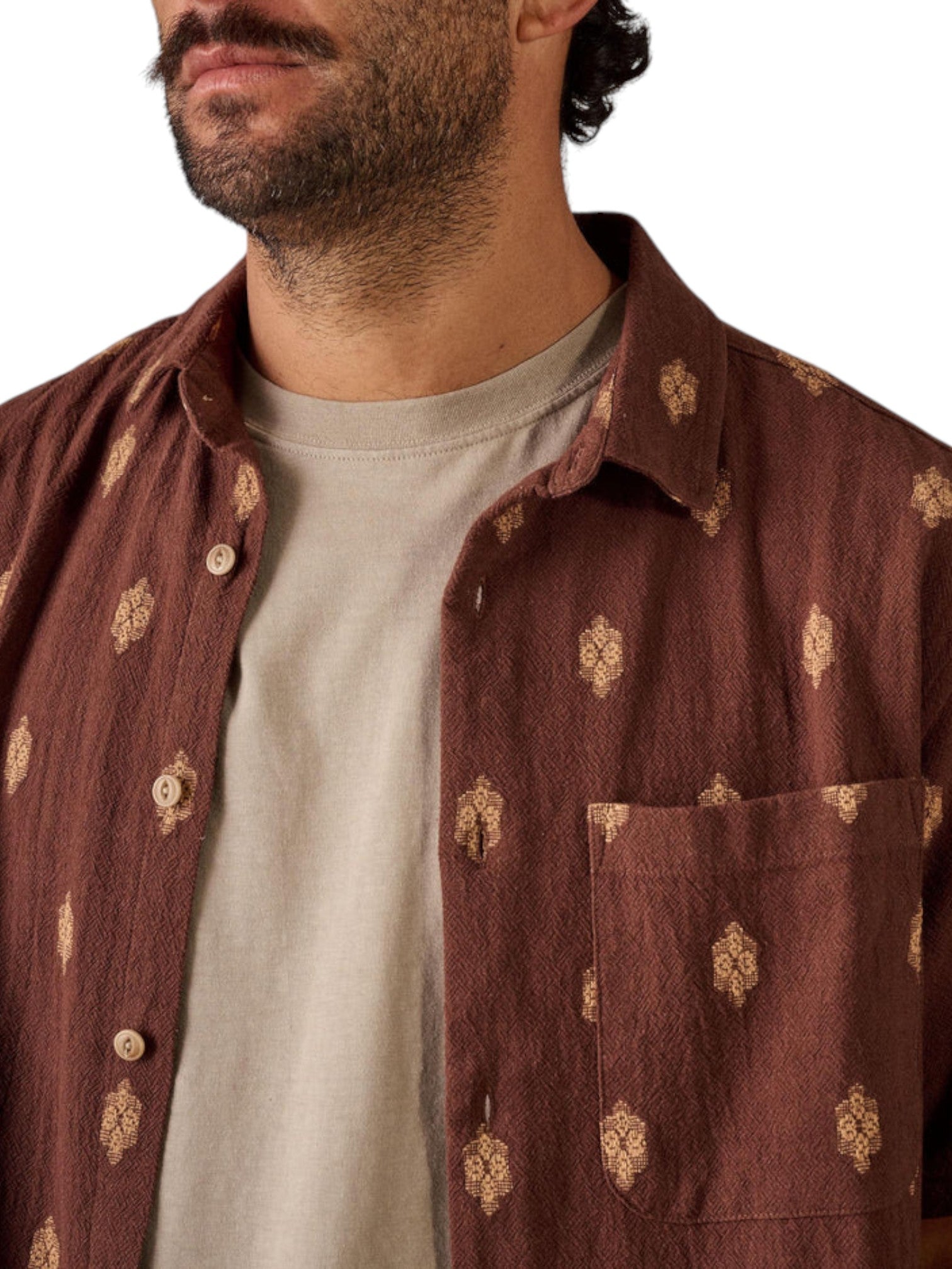 BUTTON UP S/S