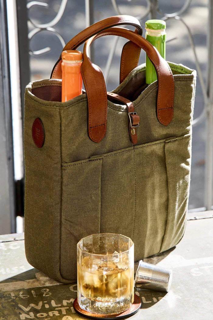 CANVAS WHISKEY TOTE - L.E. & Chalk