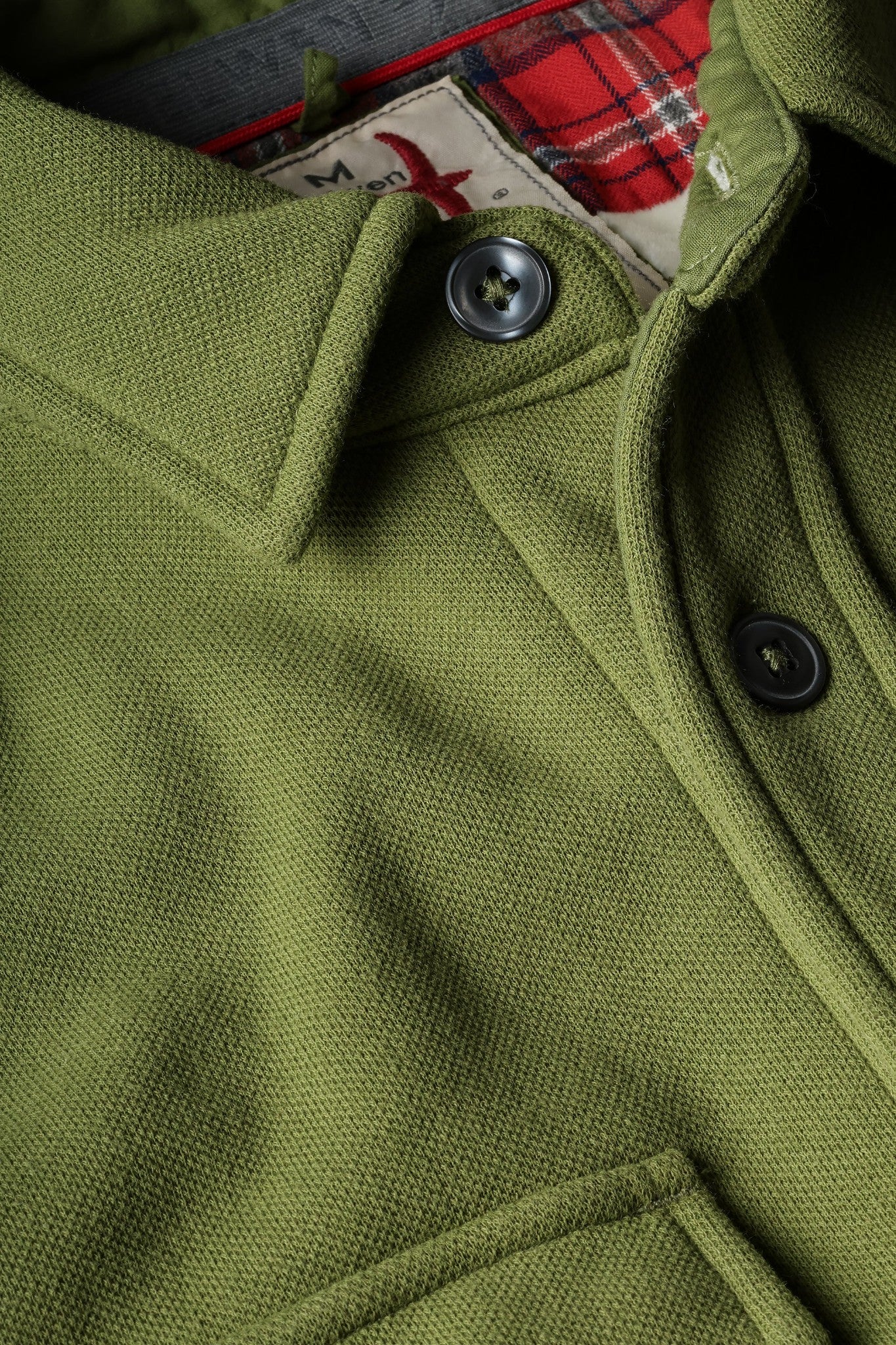 PIQUE FLEECE WORKSHIRT
