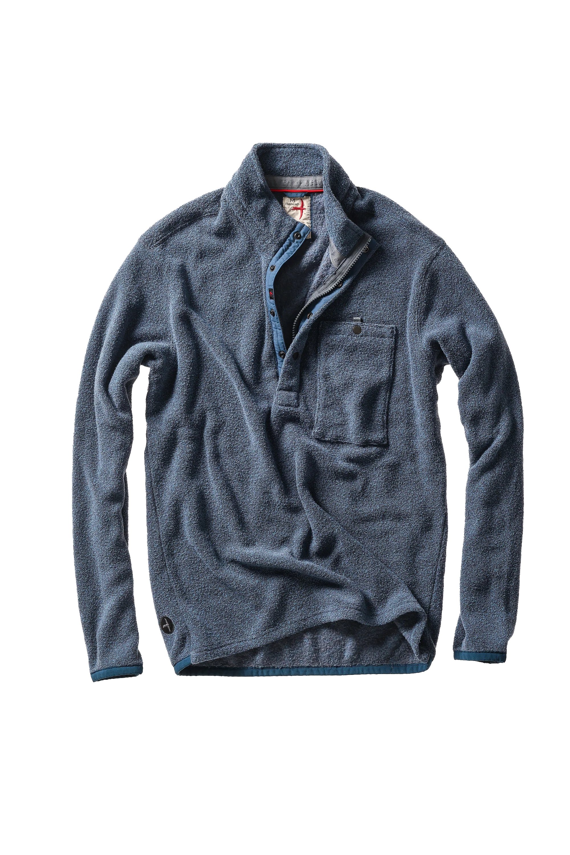 TERRY SNAP-ZIP MOCK