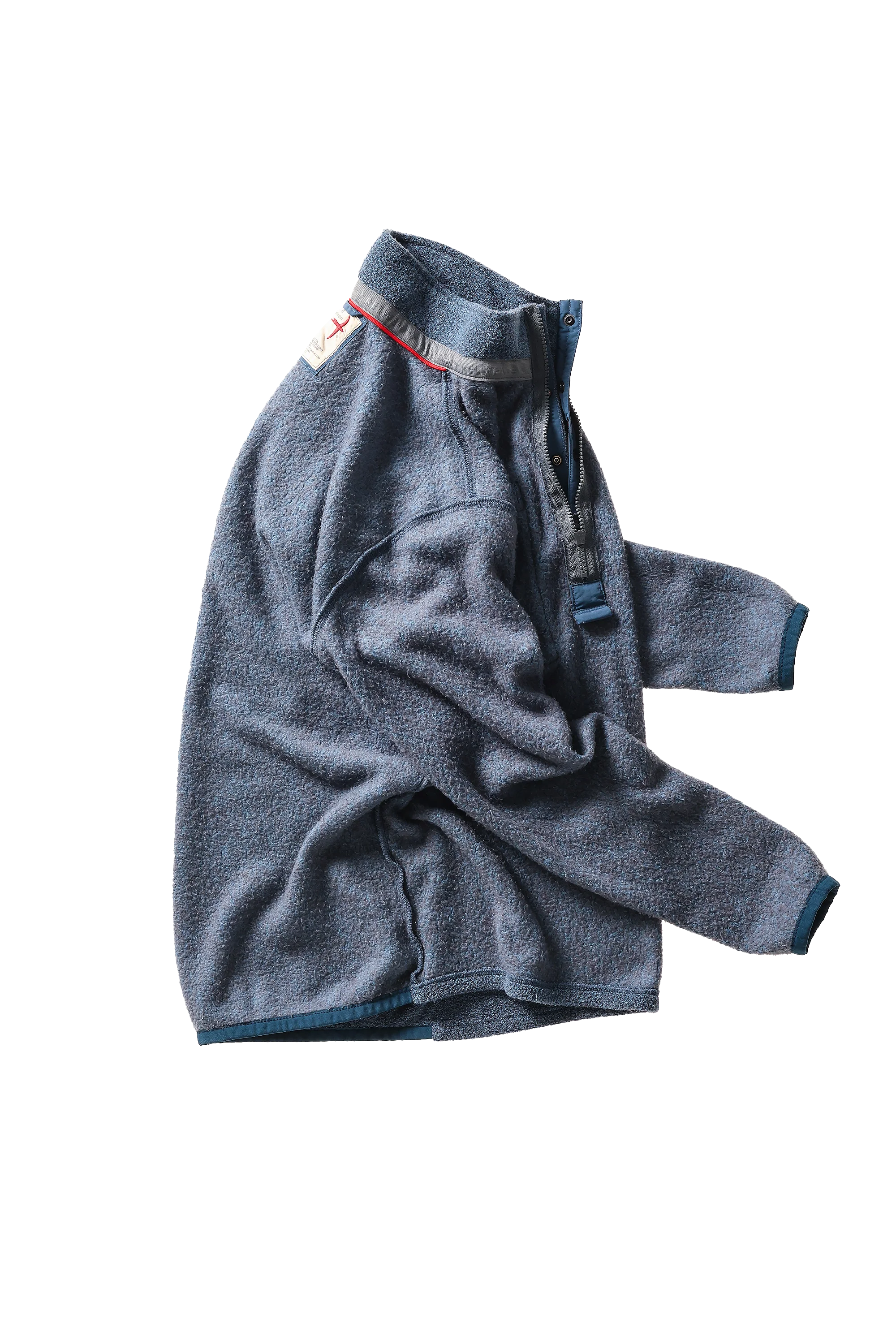 TERRY SNAP-ZIP MOCK