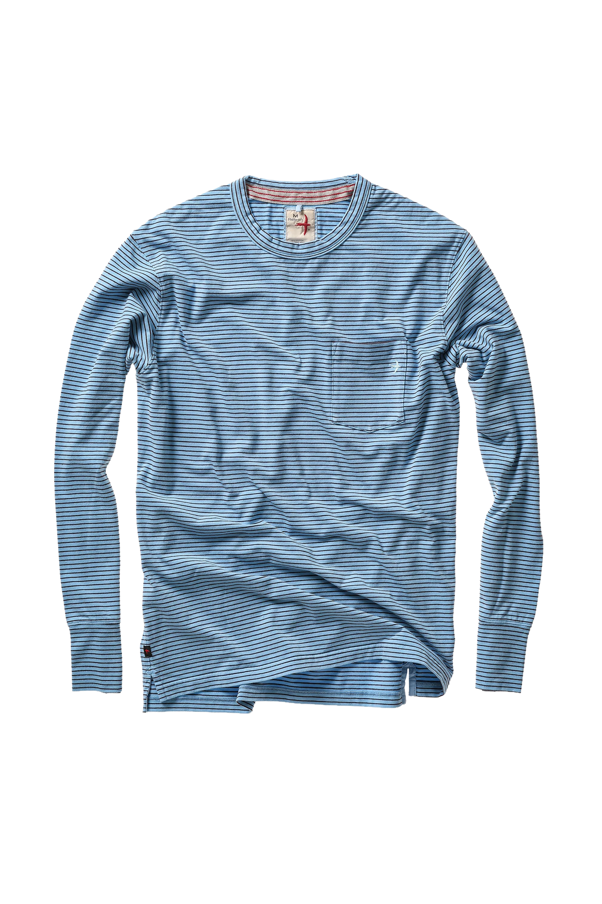 RINGSPUN L/S POCKET TEE - L.E. & Chalk