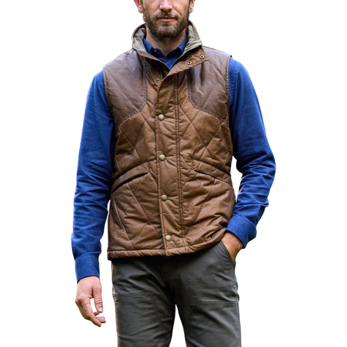 PADDOCK QUILTED VEST - L.E. & Chalk