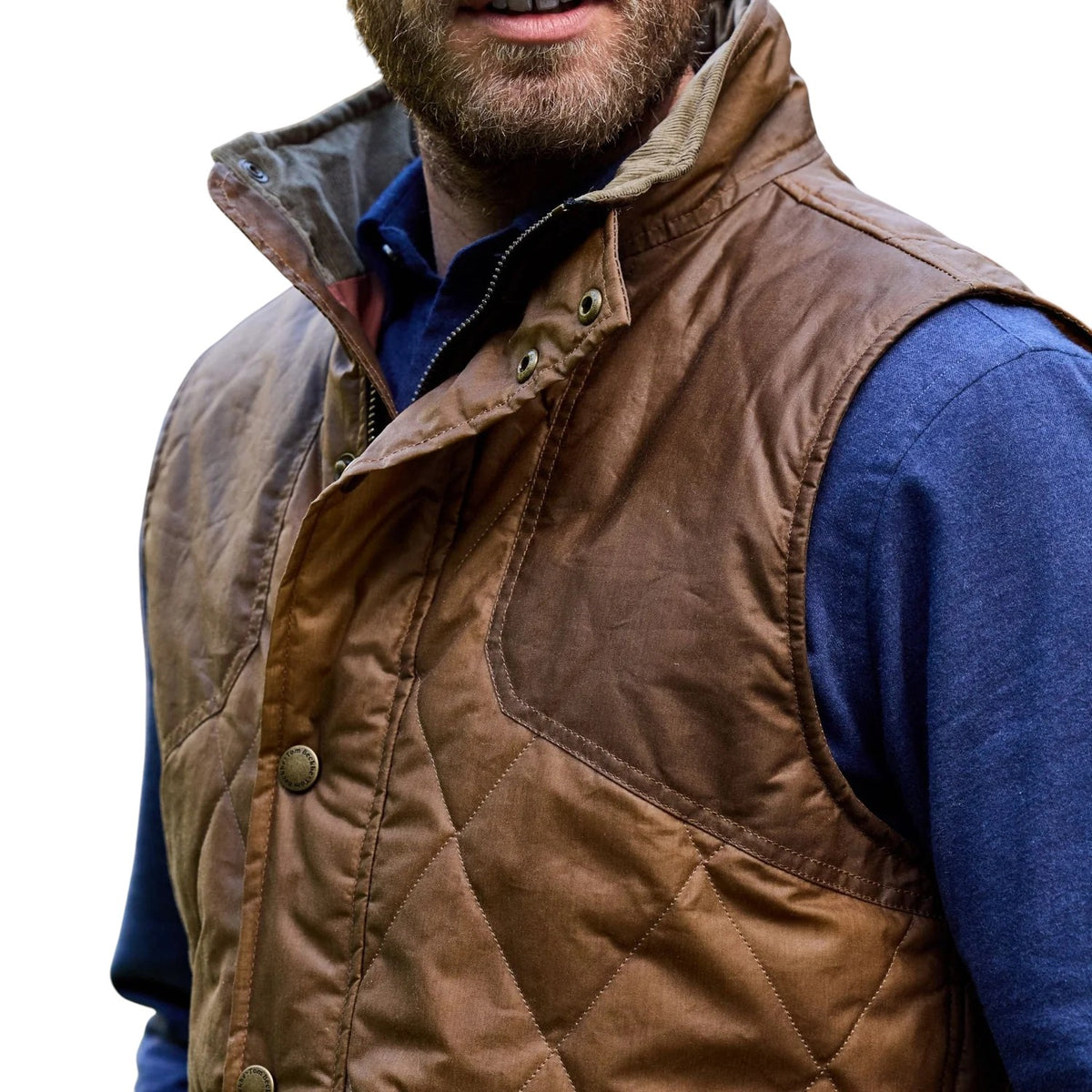 PADDOCK QUILTED VEST - L.E. & Chalk
