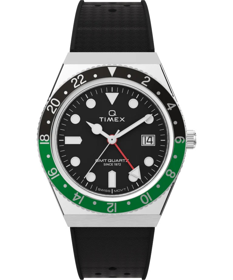 Q TIMEX 38MM SYNTHETIC RUBBER STRAP