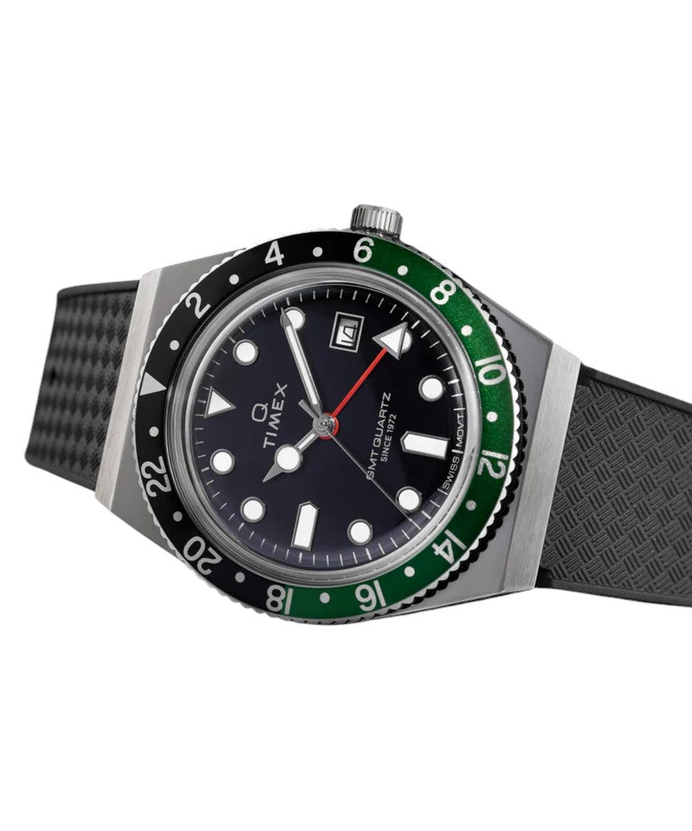 Q TIMEX 38MM SYNTHETIC RUBBER STRAP