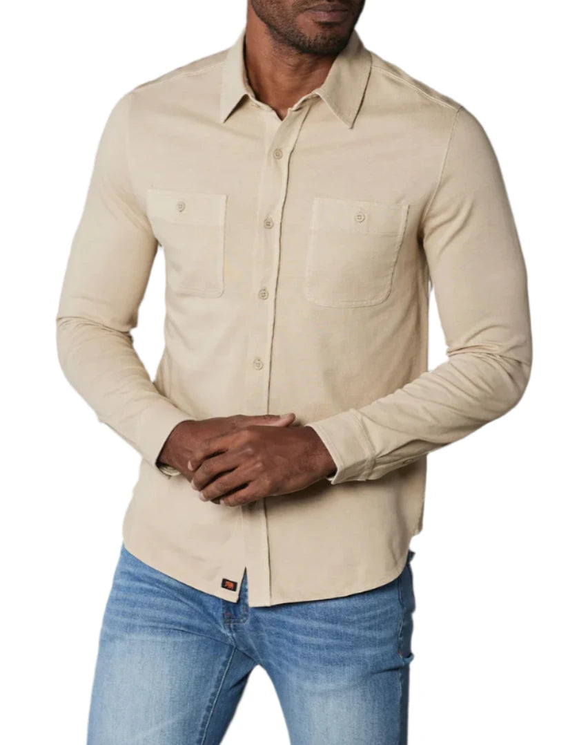 LENNOX JERSEY BUTTON UP