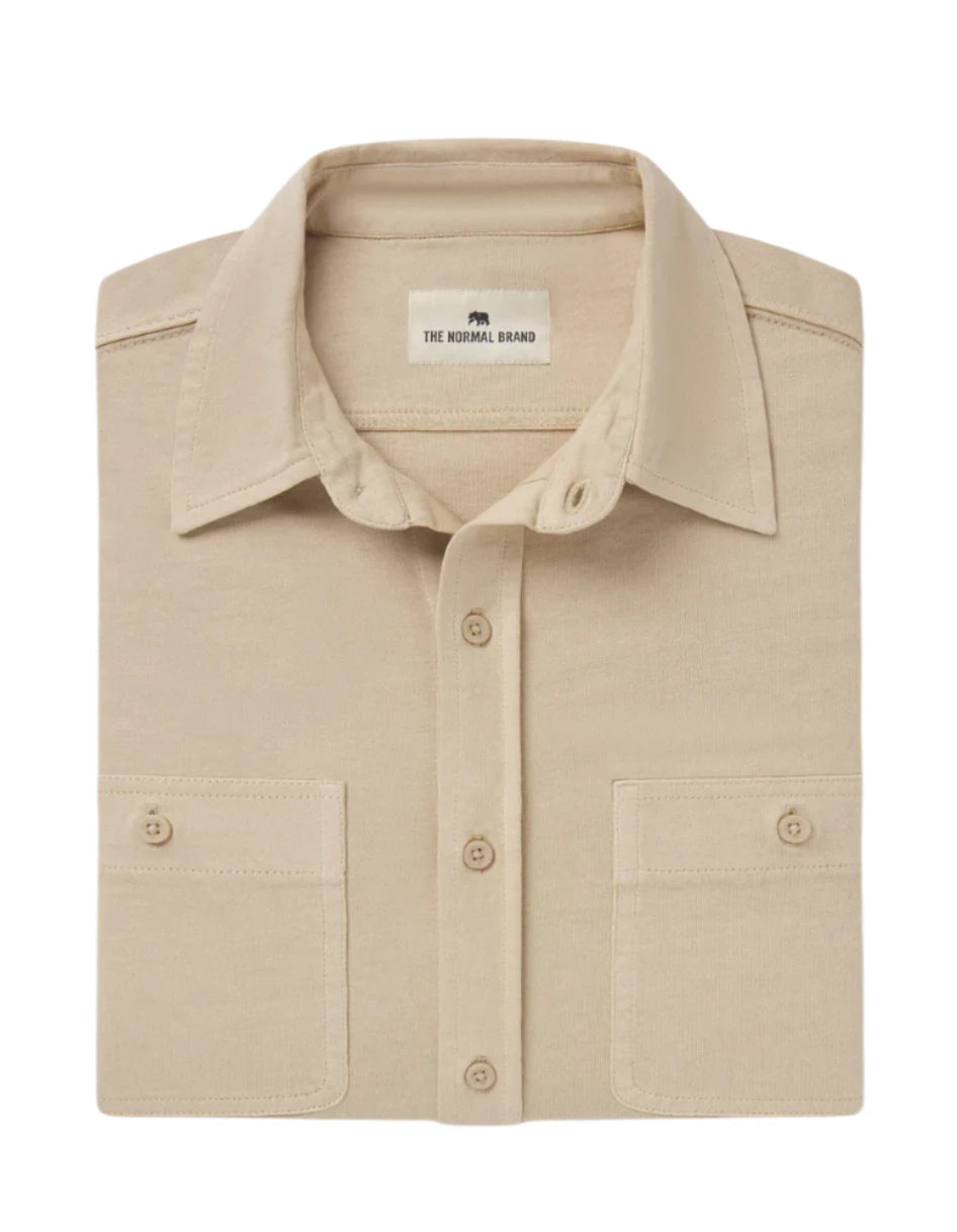 LENNOX JERSEY BUTTON UP