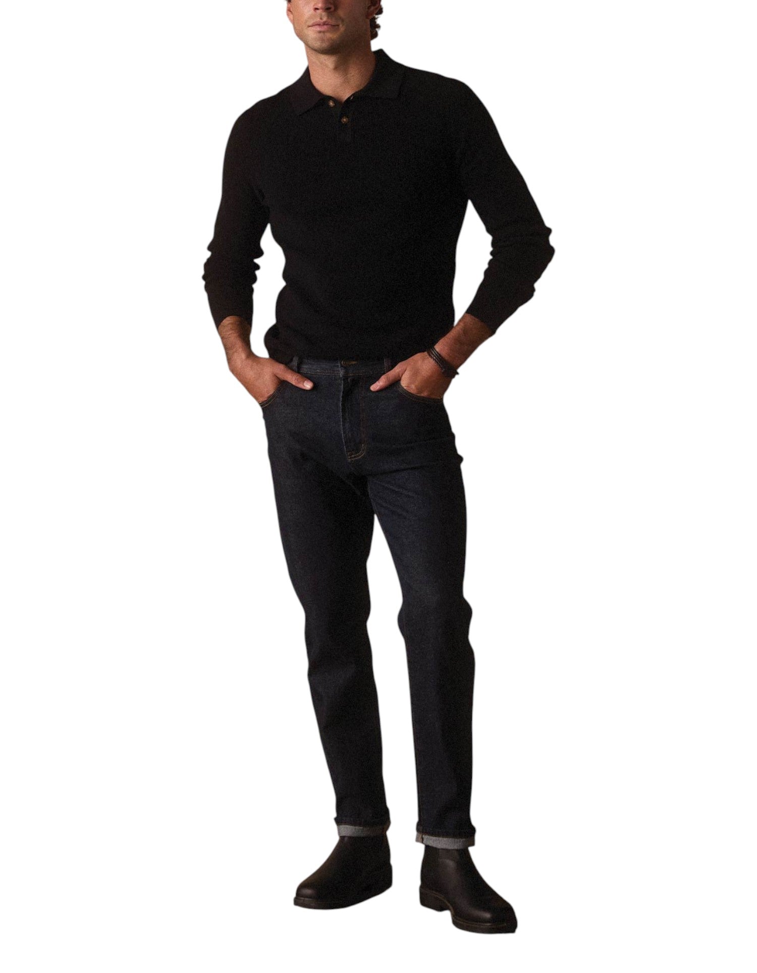 ROBLES KNIT WAFFLE STITCH POLO