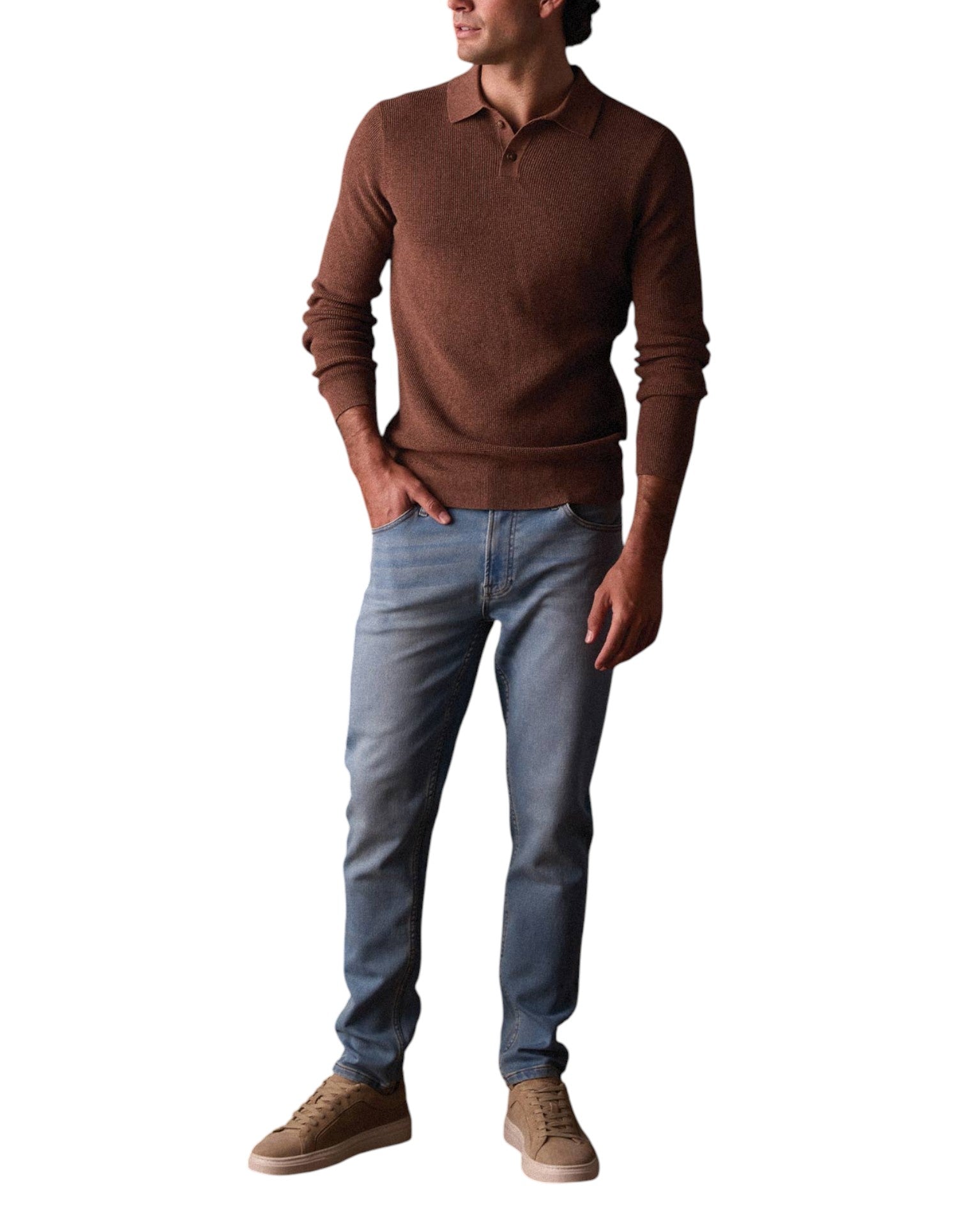 ROBLES KNIT WAFFLE STITCH POLO