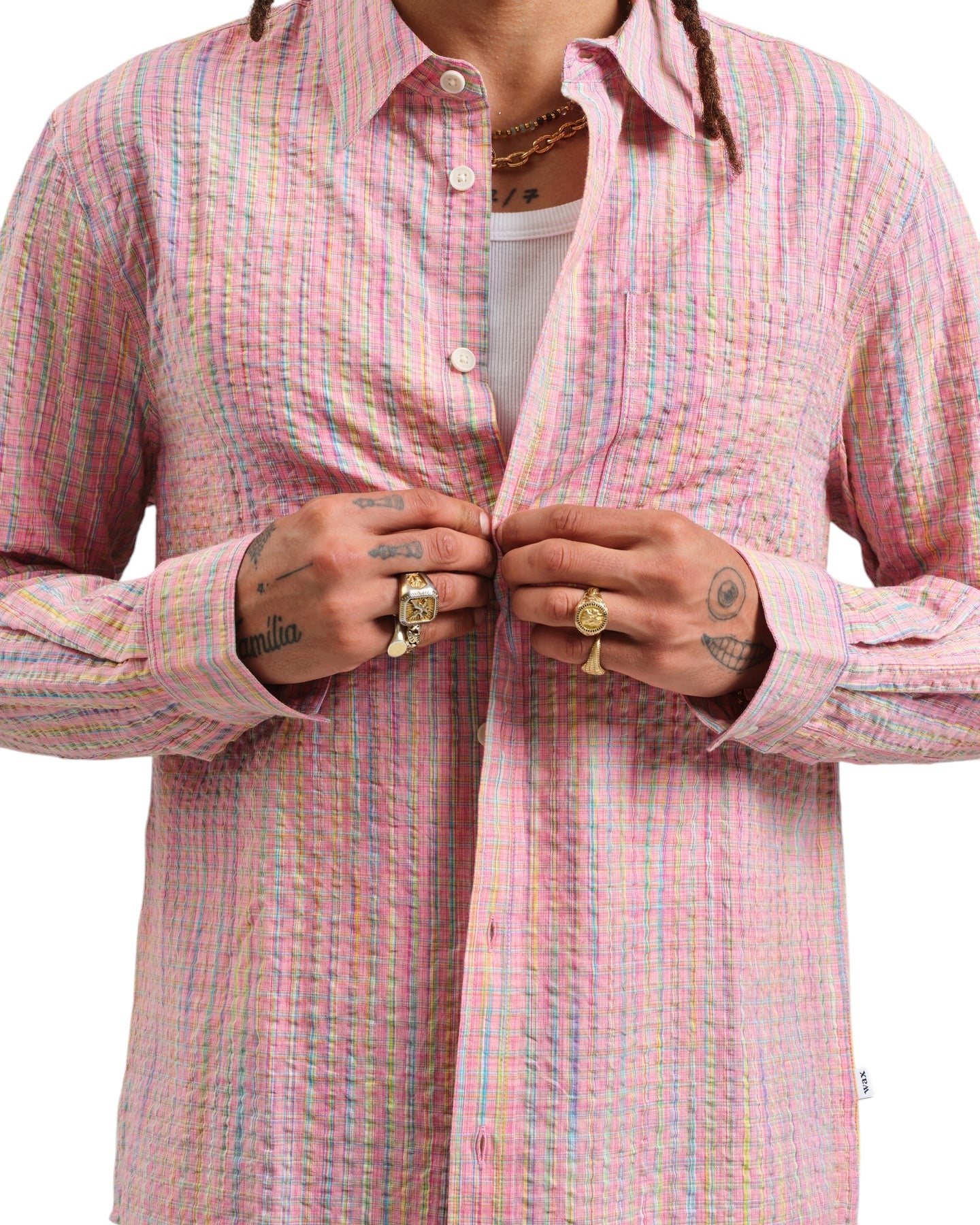 ROVE LS SHIRT SPACE DYE CHECK