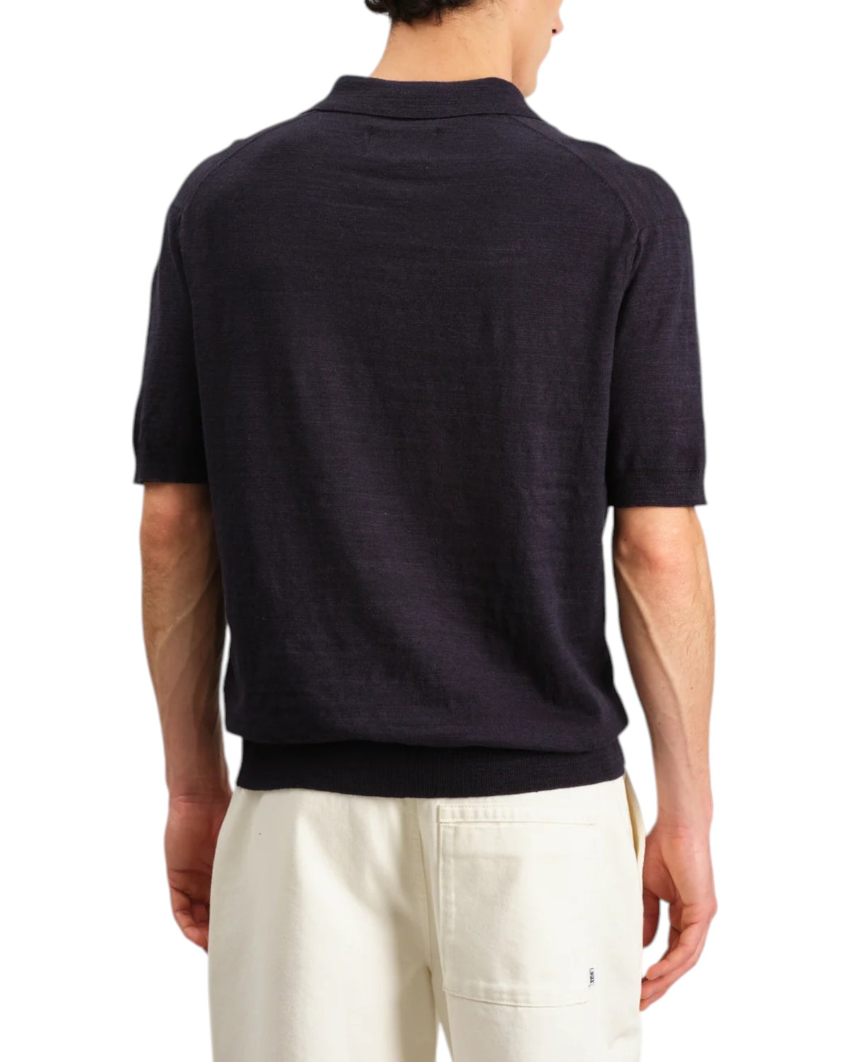 TURIN POLO SLUB COTTON LINEN - L.E. & Chalk