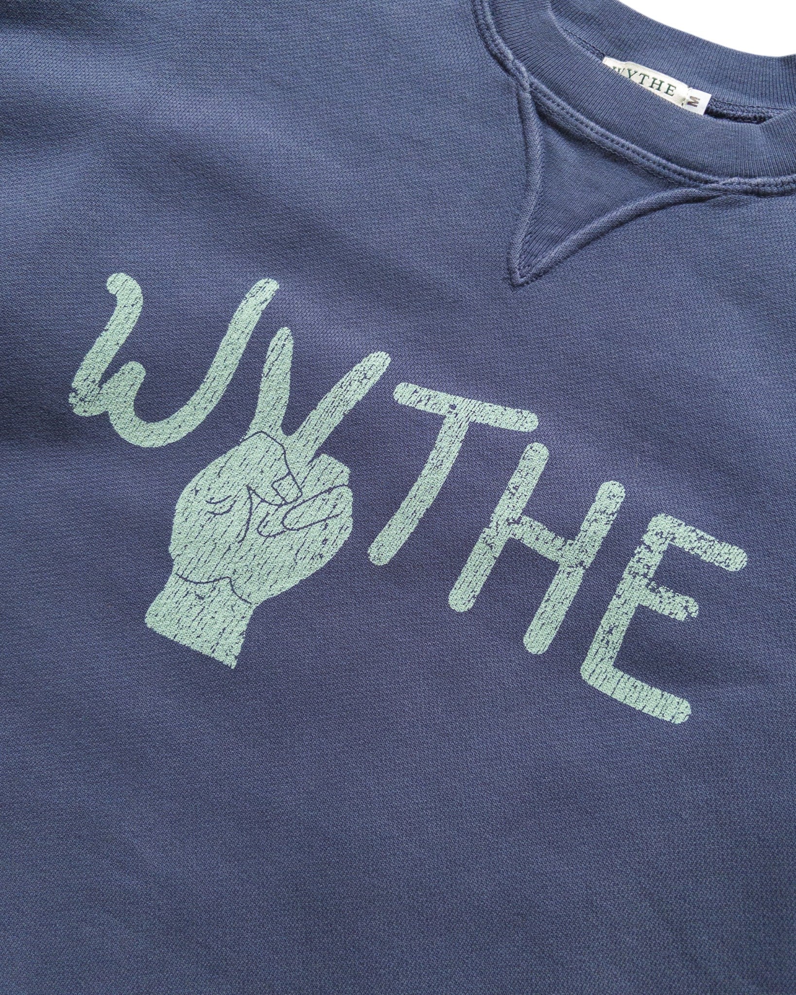 CREWNECK SWEATSHIRT PEACE PRINT