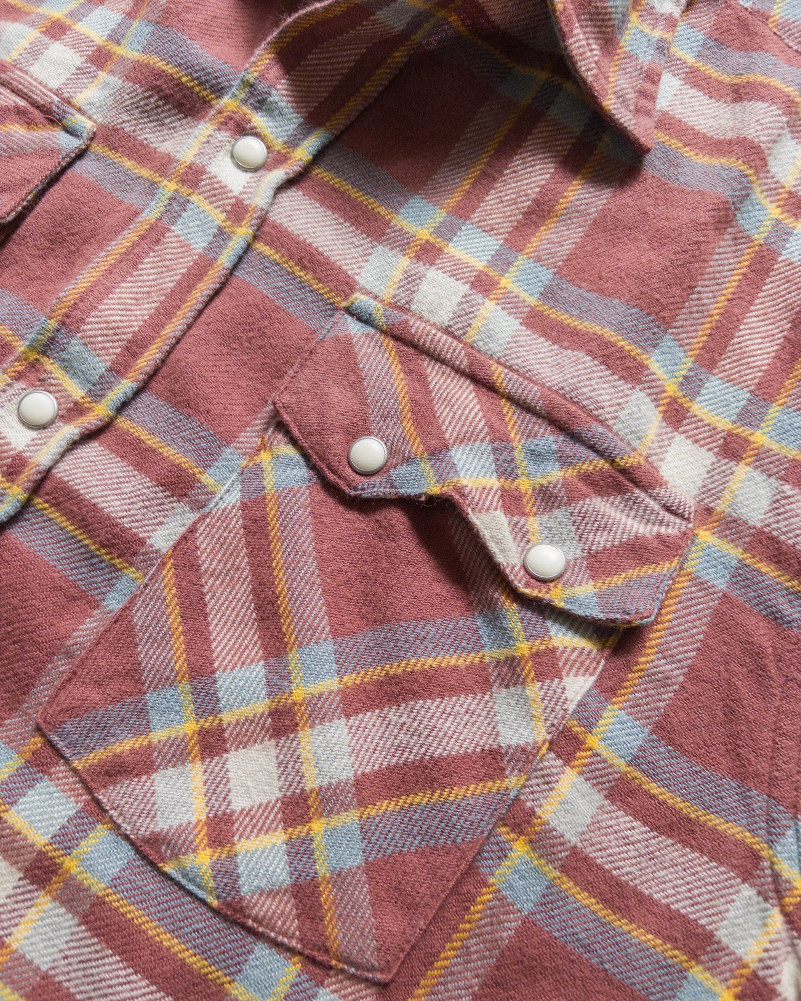 WASHED FLANNEL PEARLSNAP SHIRT